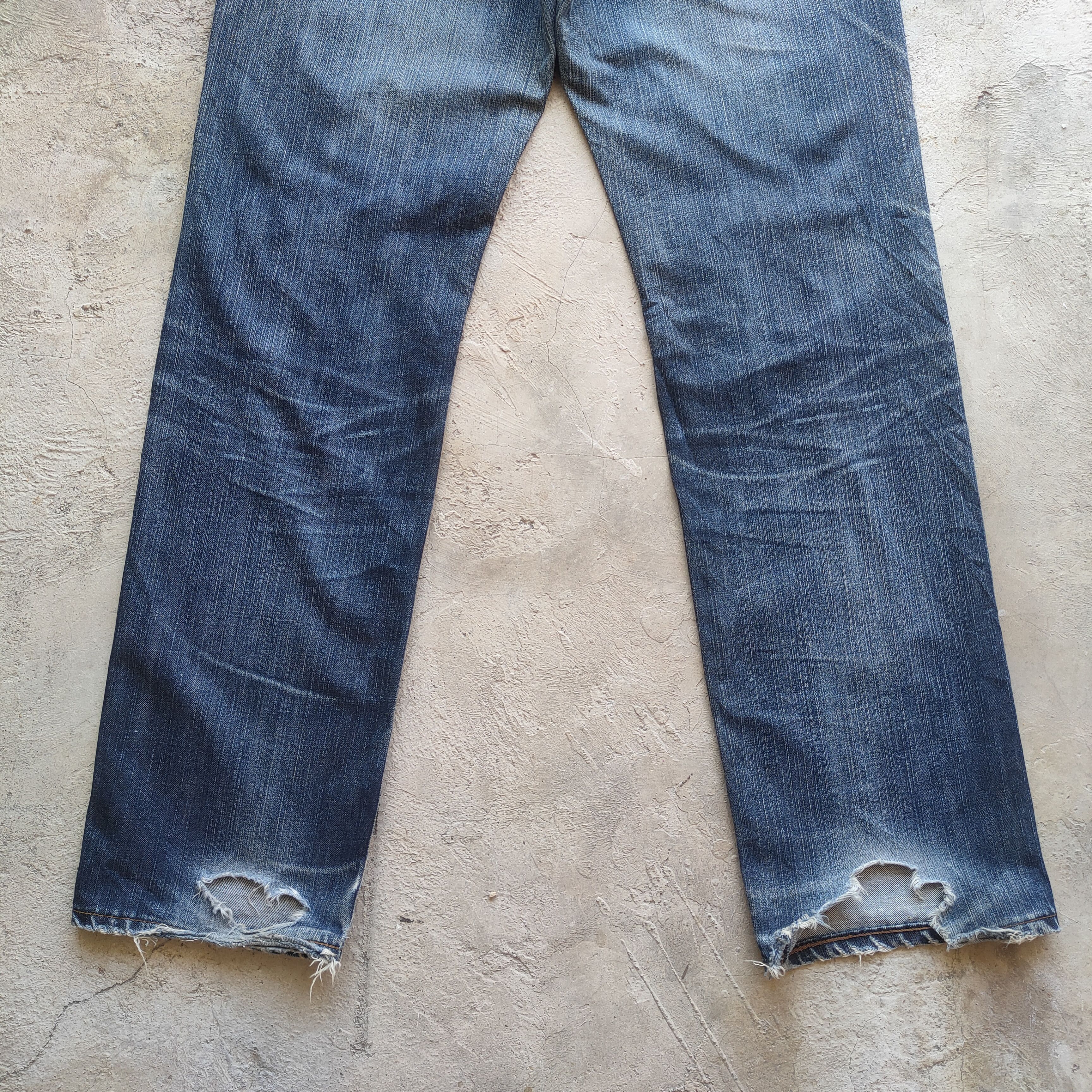 Edwin # VINTAGE EDWIN FADED DISTRESSED RIPPED JEAN PANTS Size US 32 / EU 48 - 11 Thumbnail