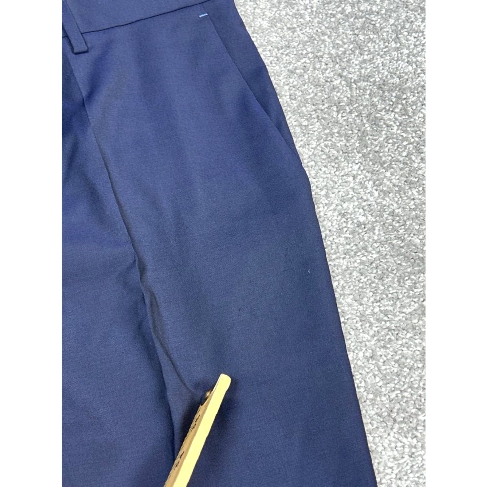 Hugo Boss Hugo Boss Dress Pants Mens 34 Blue Virgin Wool Low Rise Straight Leg Business Size US 34 / EU 50 - 7 Thumbnail