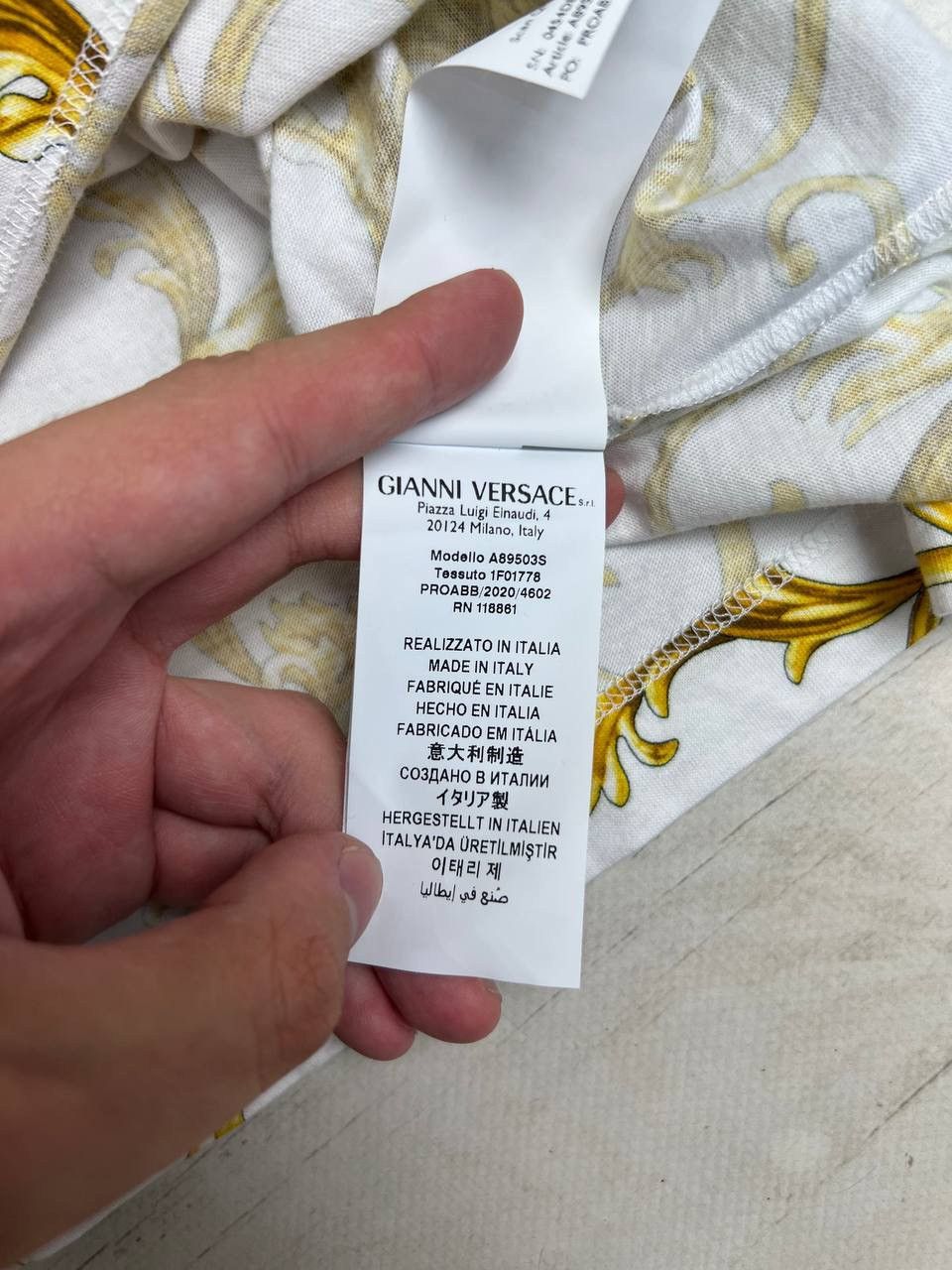Versace Gianni Versace Baroque Print T-Shirt Barocco Size US S / EU 44-46 / 1 - 6 Thumbnail