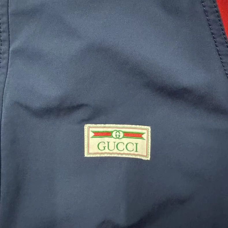 Gucci Gucci Red Blue Stripe Windbreaker-2507 Size US L / EU 52-54 / 3 - 3 Thumbnail
