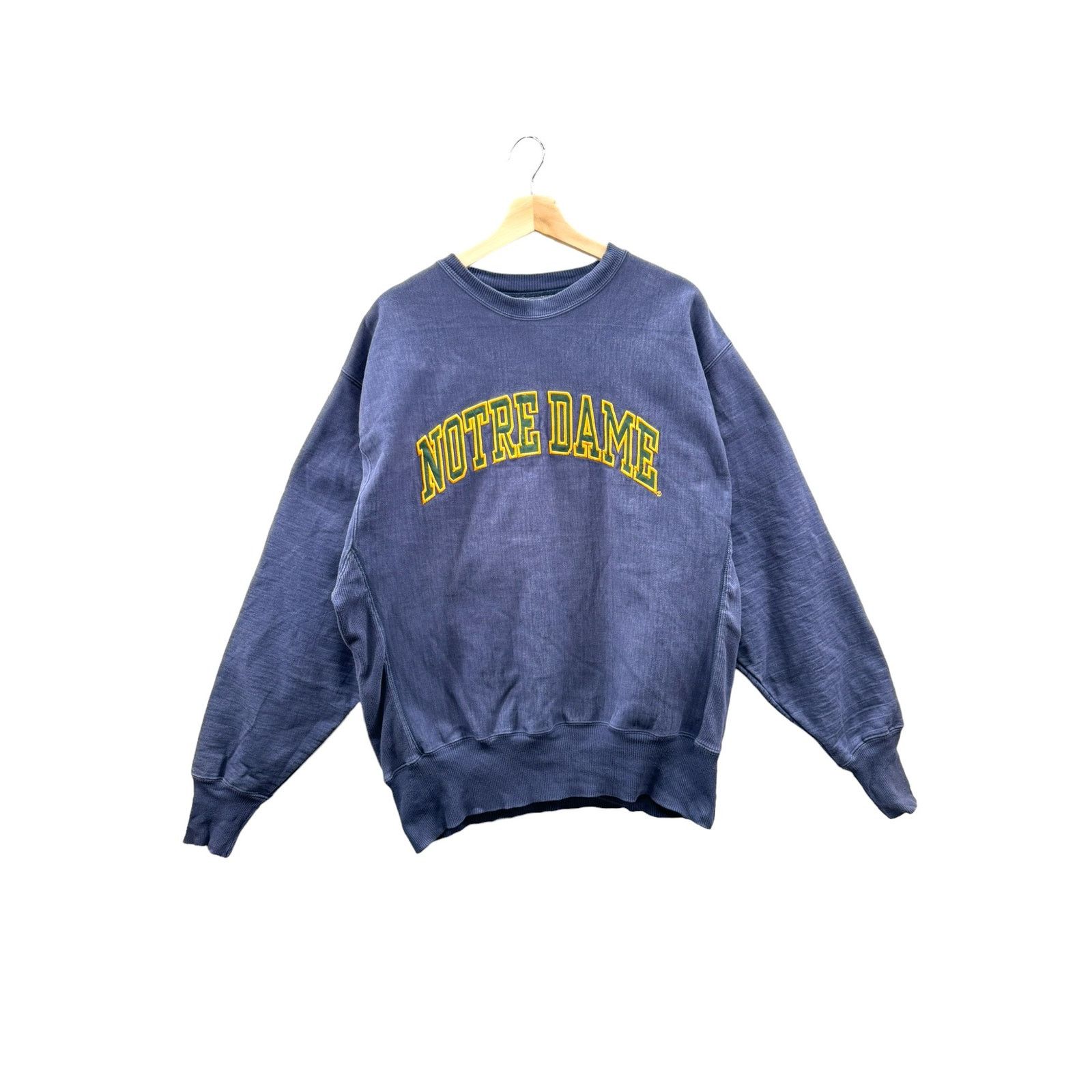 Steve And Barrys × Vintage Steve & Barry's Notre Dame University Reverse Weave Crewneck Size US L / EU 52-54 / 3 - 1 Thumbnail