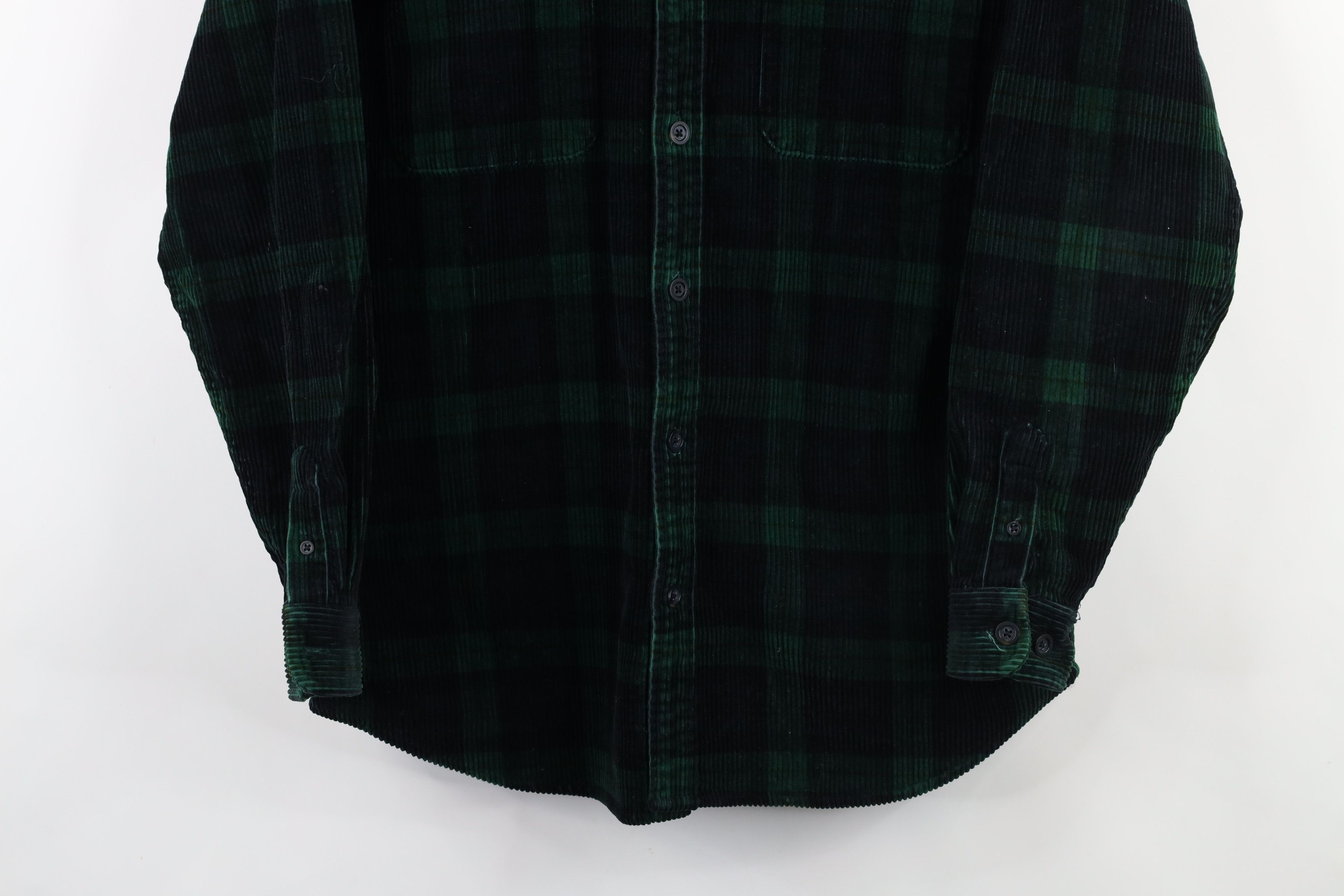 Vintage Vintage 90s Streetwear Heavyweight Button Shirt Plaid Size US L / EU 52-54 / 3 - 3 Thumbnail