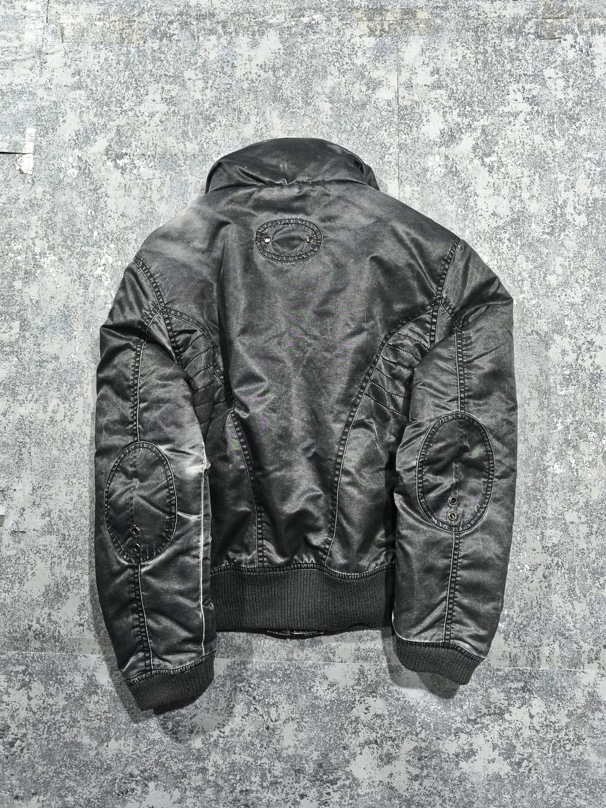 Other vtg metallic grey bomber jacket faded avantgarde Size M / US 6-8 / IT 42-44 - 5 Thumbnail