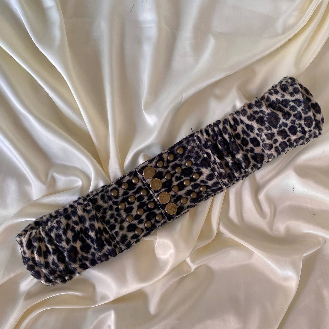 Vintage Vintage leopard fluffy wide belt Size ONE SIZE - 3 Thumbnail