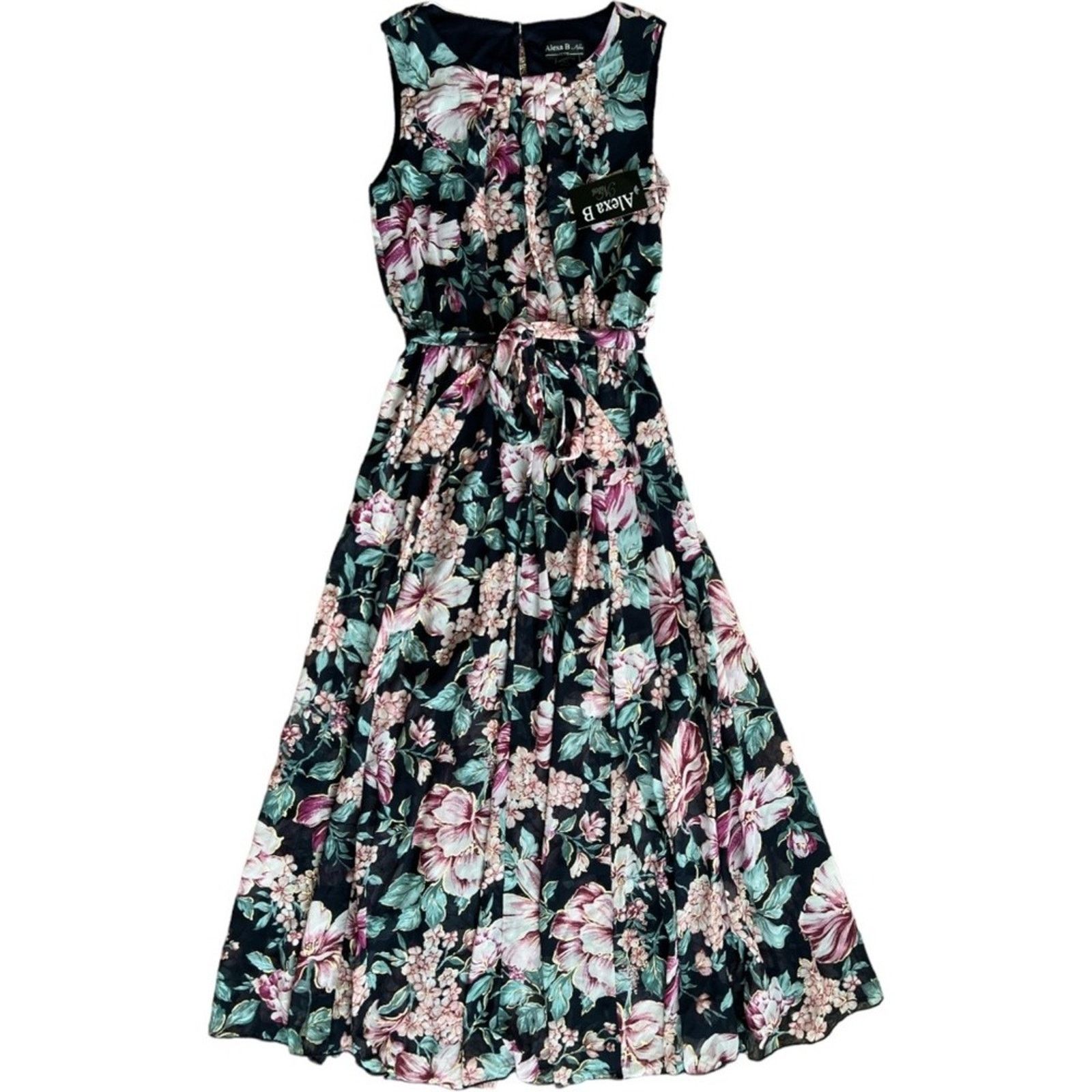 Other Alexa B Nites Floral A Line Maxi Dress Petite, 8P Size M / US 6-8 / IT 42-44 - 1 Thumbnail