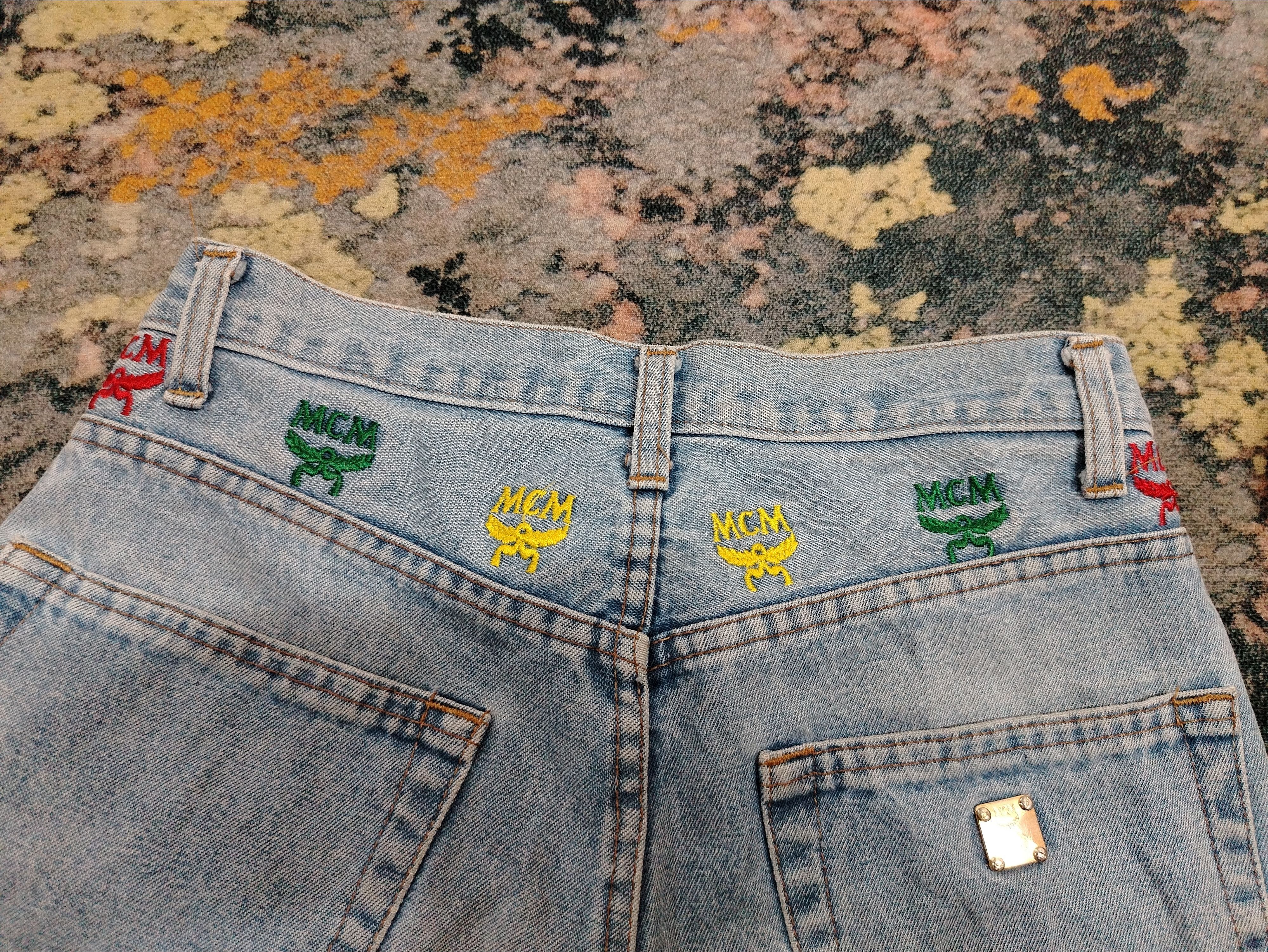 MCM Vintage MCM embroidered jeans Size 28" / US 6 / IT 42 - 4 Thumbnail