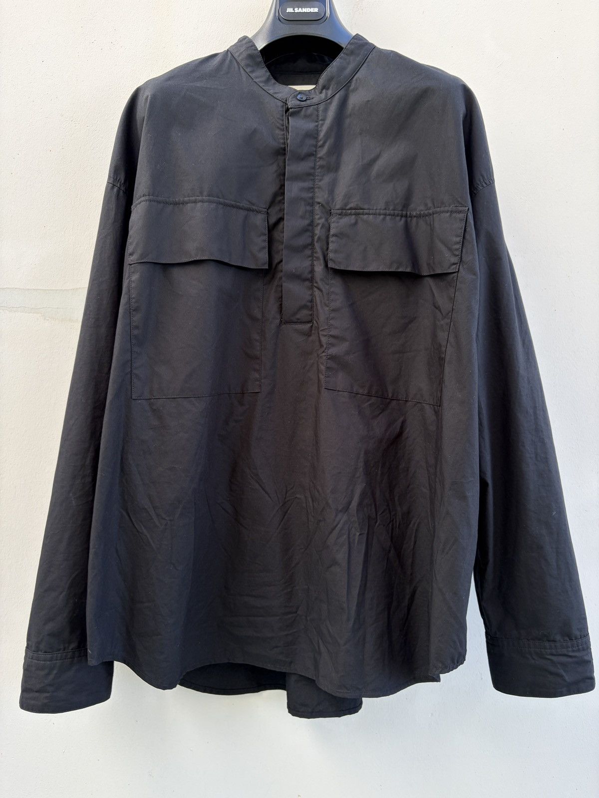 Fear of God FEAR OF GOD sixth collection black/cream white henley  display picture 1