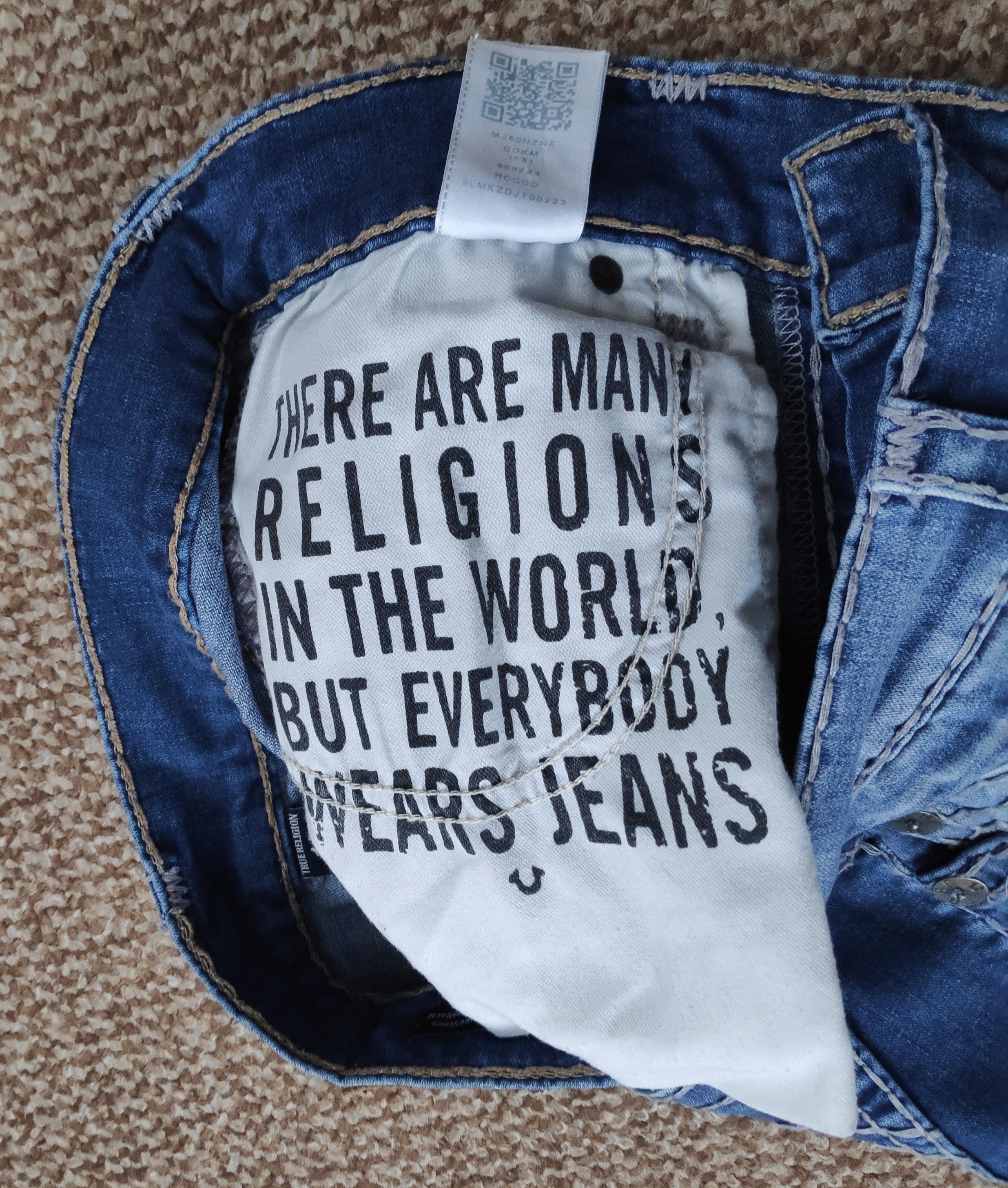 True Religion True Religion Rocco Relaxed Skinny Denim Jeans made in USA Size US 31 - 11 Thumbnail