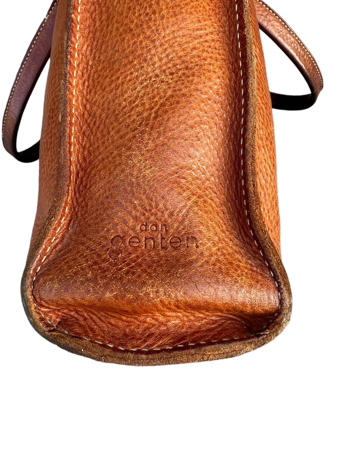 Leather dan Genten Japan Distress Muddy Patina Leather Bag Handle Size ONE SIZE - 12 Thumbnail