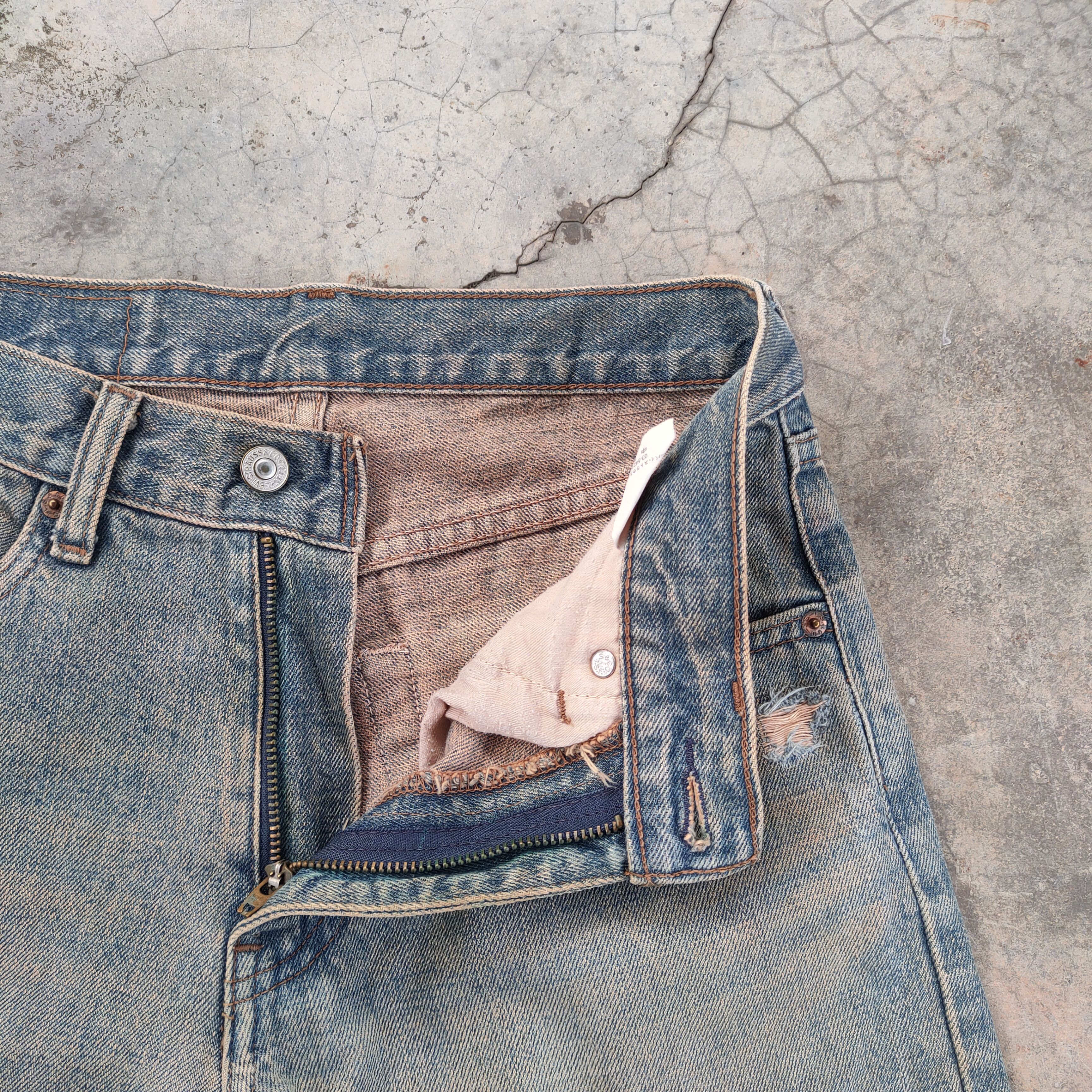 Levi's Vintage Clothing W29 VINTAGE LEVI'S 533 RUSTY DISTRESSED JEAN DENIM PANTS Size US 29 - 7 Thumbnail
