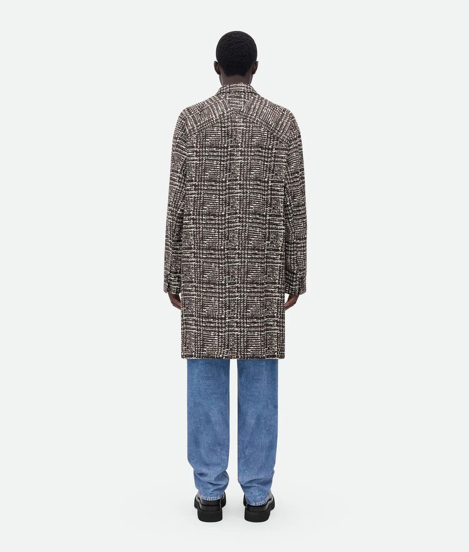 Bottega Veneta o1w1db10525 Printed Leather Prince Of Wales Coat Multicolor Size US L / EU 52-54 / 3 - 3 Thumbnail