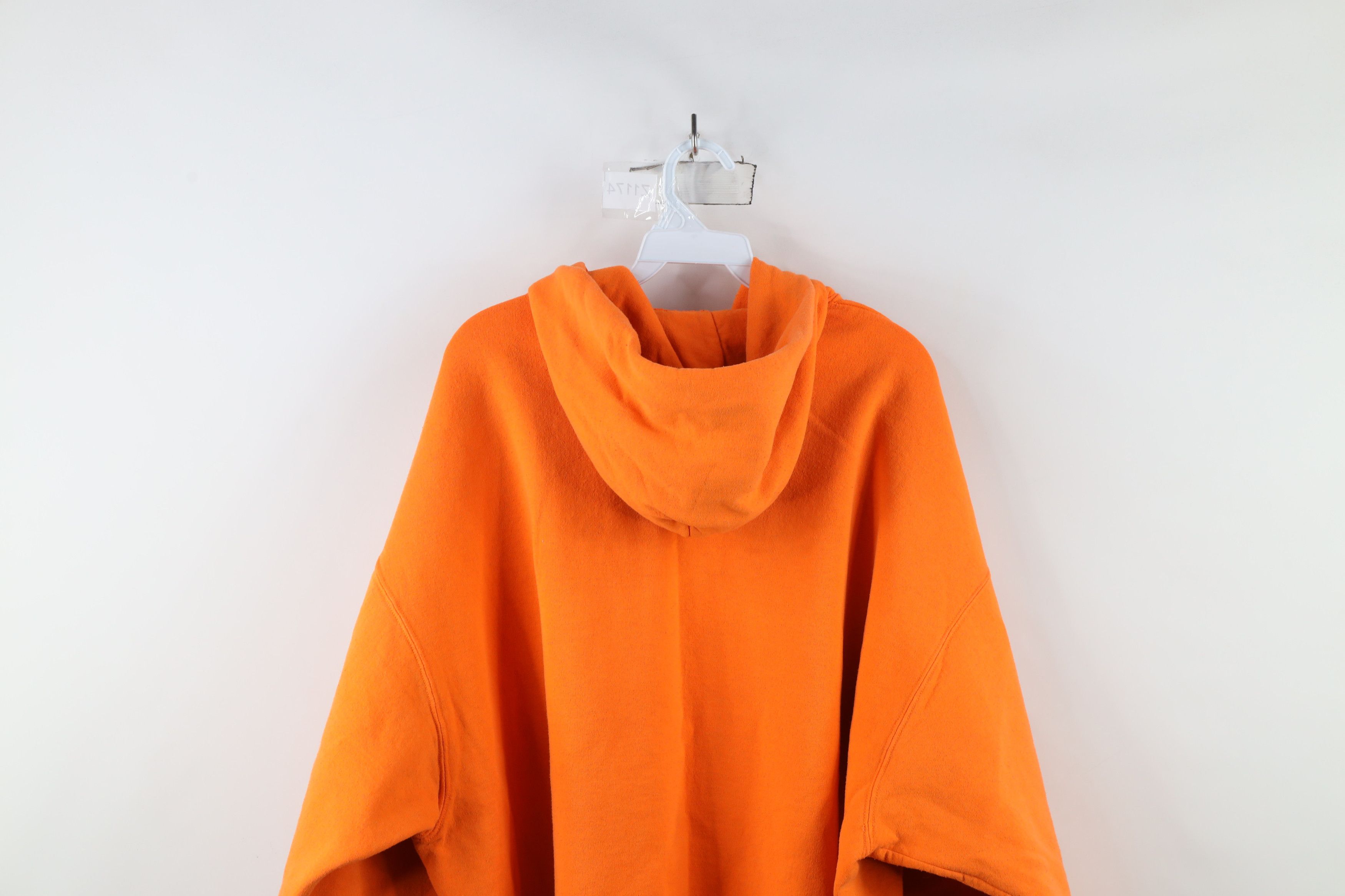Vintage Vintage 90s Jeep Motors Spell Out Hoodie Sweatshirt Orange Size US XXL / EU 58 / 5 - 10 Thumbnail