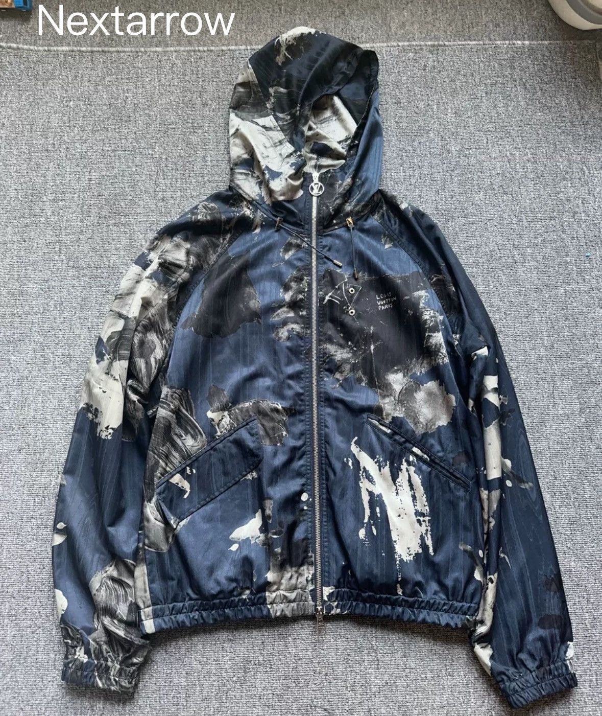 Louis Vuitton LOUIS VUITTON Oil Ink Zipper Jacket Hoodie Size US M / EU 48-50 / 2 - 2 Thumbnail