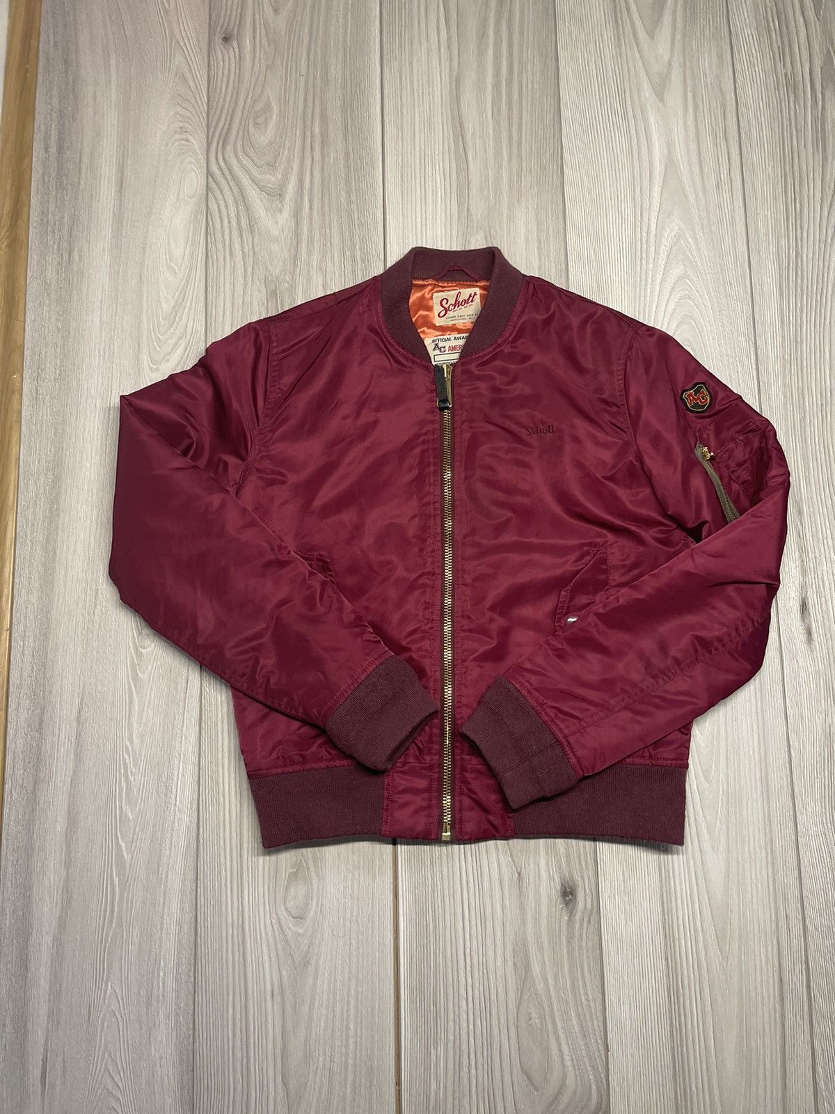 Schott Schott American College Bomber Jacket | Grailed