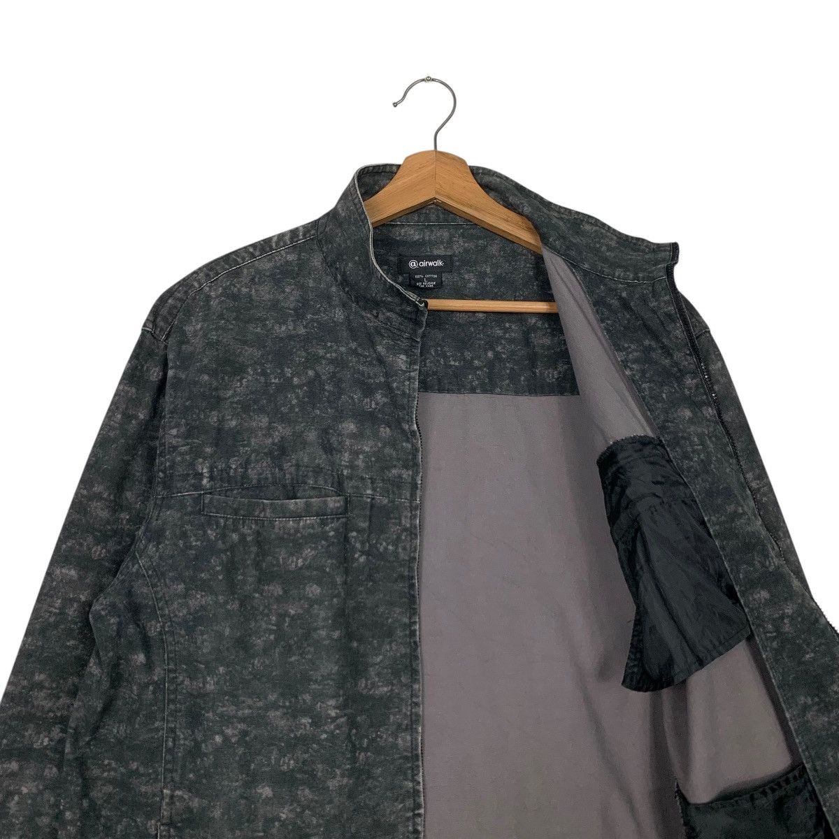 Airwalk AIRWALK Turtleneck 4 Pocket Acid Wash Jacket #2515-C114 Size US L / EU 52-54 / 3 - 9 Thumbnail