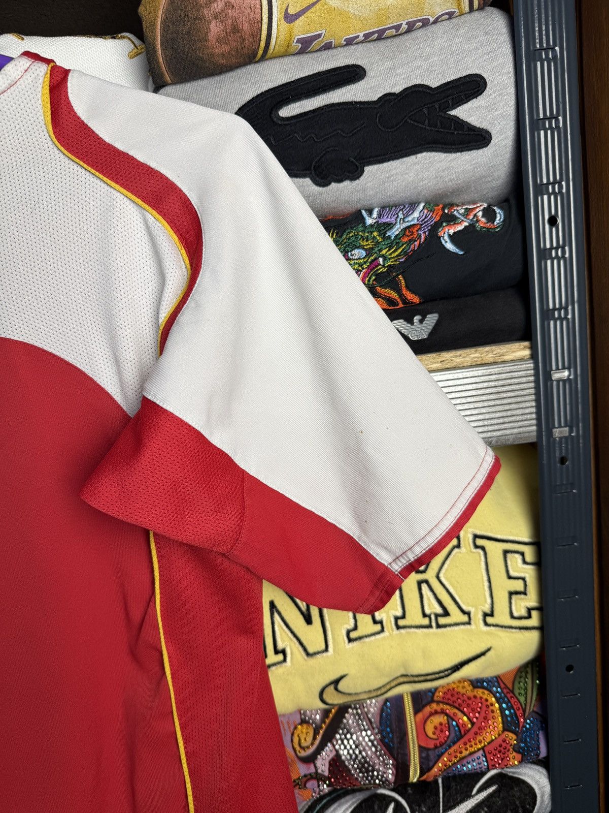 Nike 90s Nike Arsenal O2 Total 90 Soccer Jersey Y2K Drill 90s Size US S / EU 44-46 / 1 - 6 Thumbnail