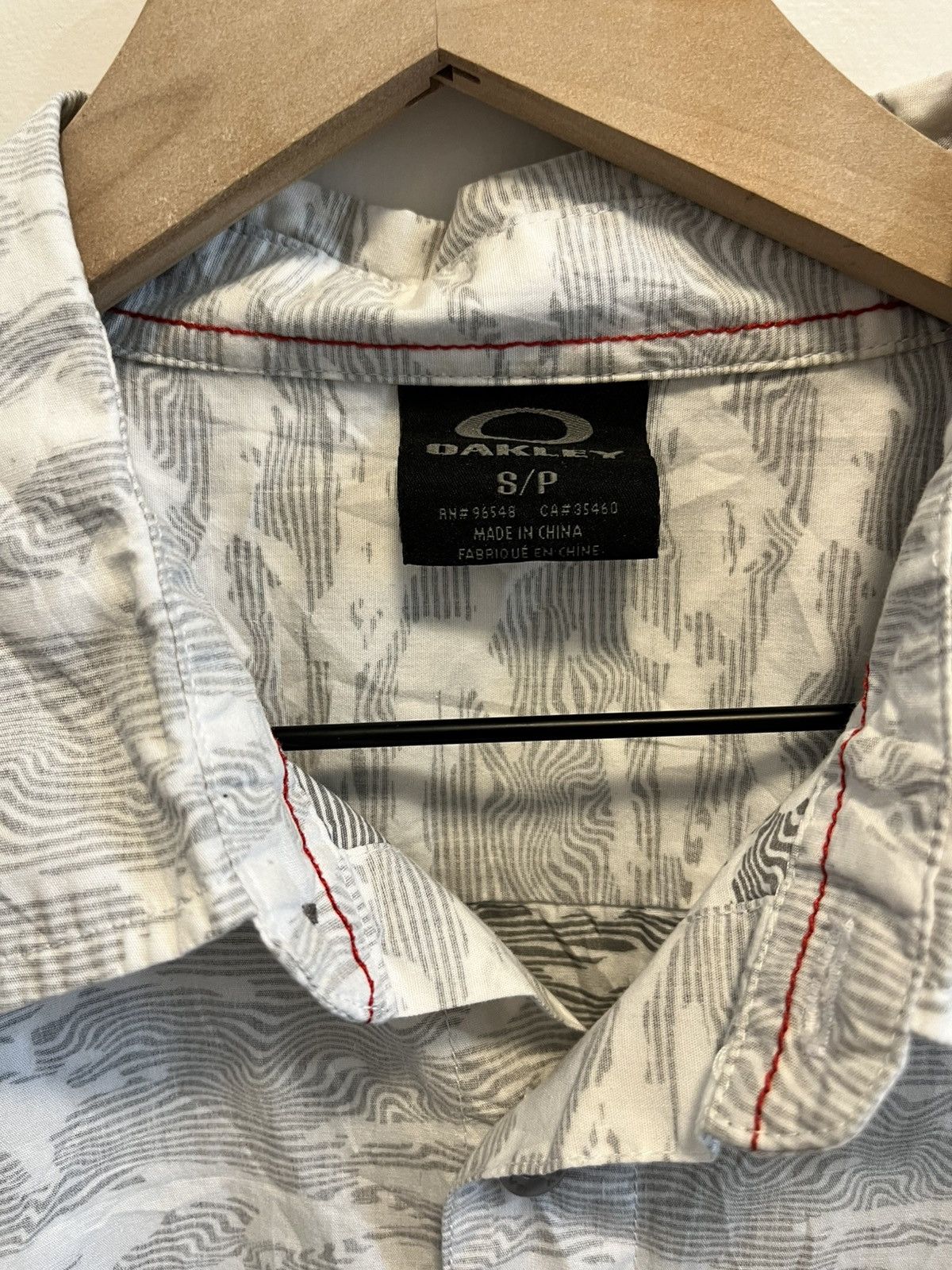 Oakley Grey Camo Button Up Shirt Size US S / EU 44-46 / 1 - 5 Thumbnail
