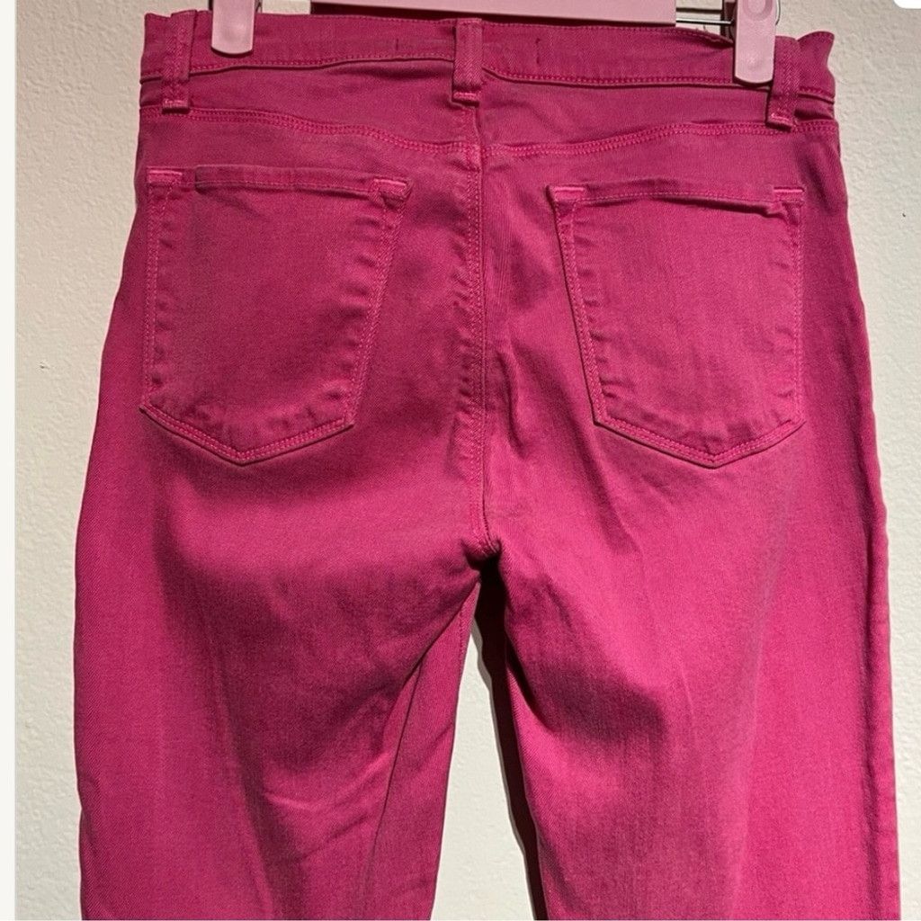 J Brand J Jeans Magenta Pink Skinny Stretchy Jeans High Waist Sz 28 Size 28" / US 6 / IT 42 - 4 Thumbnail