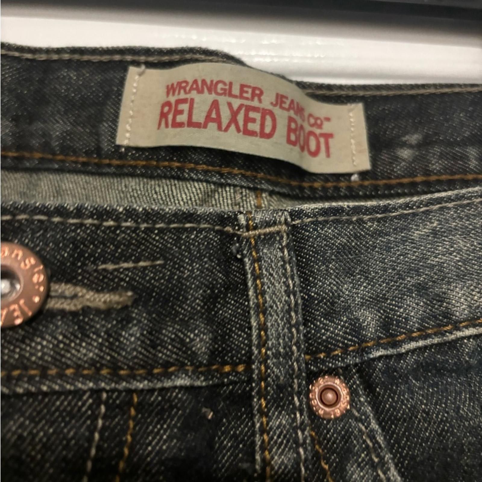 Wrangler Wrangler Dark Blue Relaxed Jeans Size US 34 / EU 50 - 2 Thumbnail