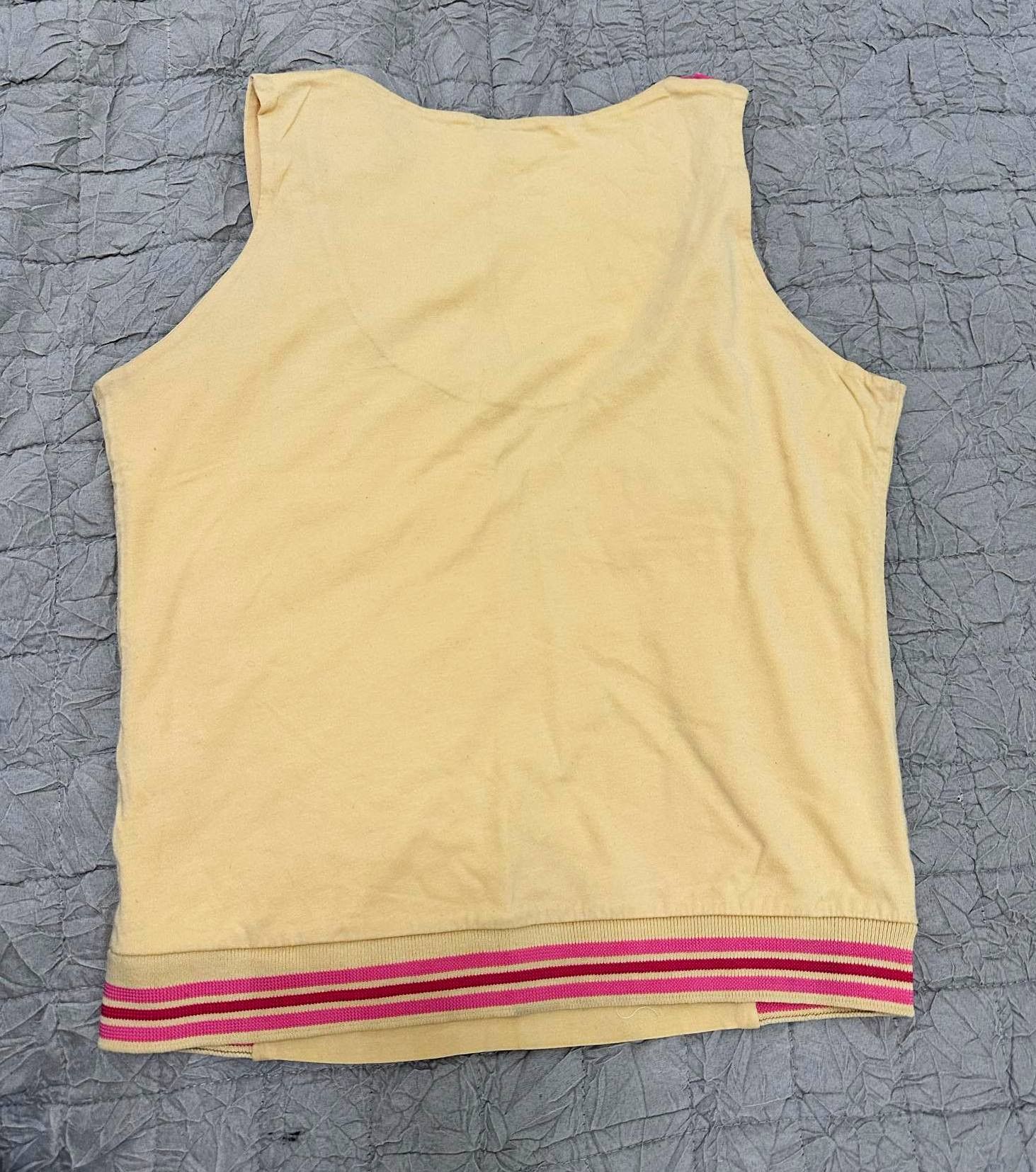Playboy × Vintage Vintage Playboy Printed Glitter Logo Yellow Top Size XL / US 12-14 / IT 48-50 - 2 Thumbnail
