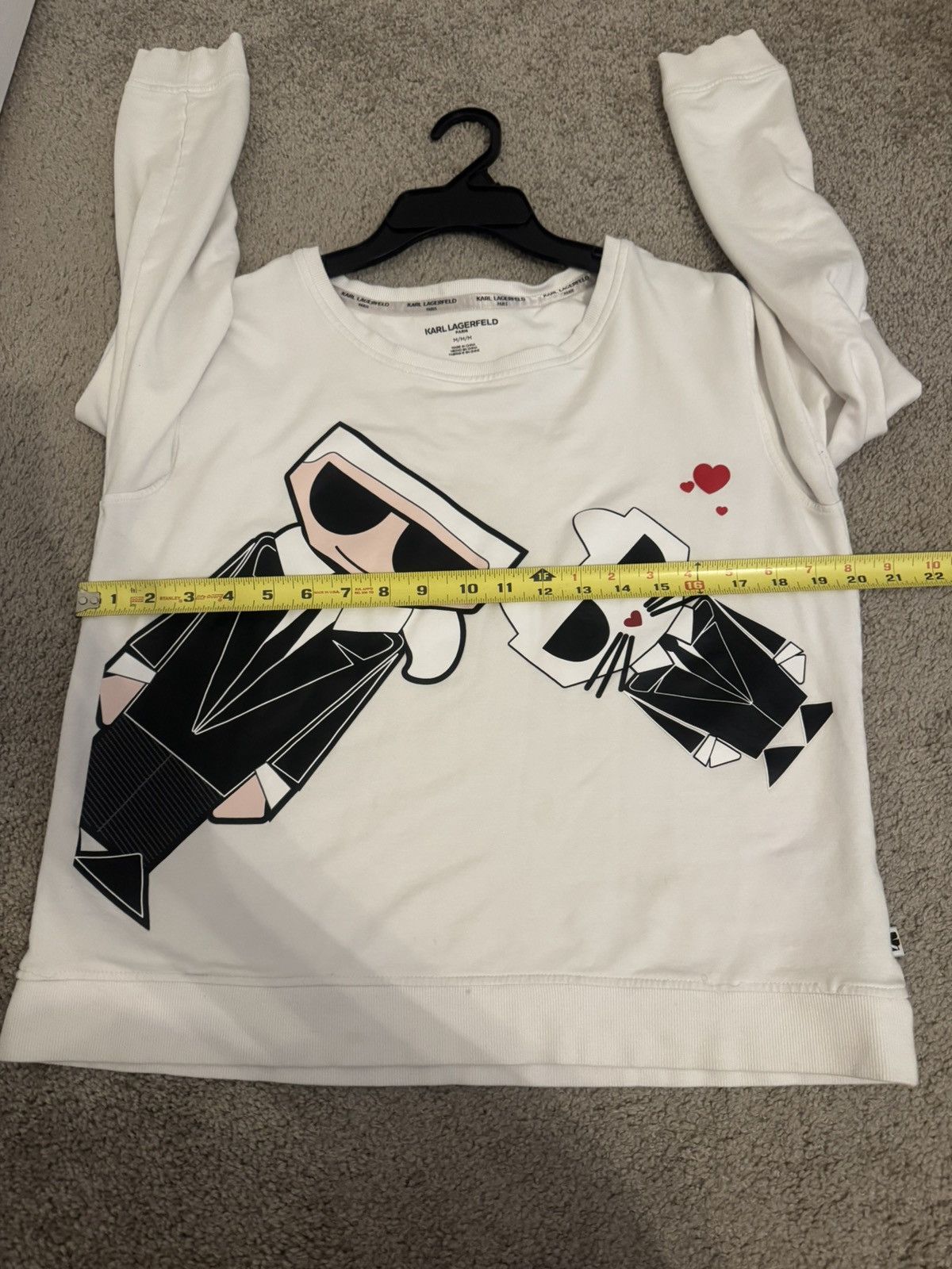 Karl Lagerfeld Karl Lagerfeld Paris Black Tie Emoji Sweatshirt Size Medium Size M / US 6-8 / IT 42-44 - 10 Thumbnail