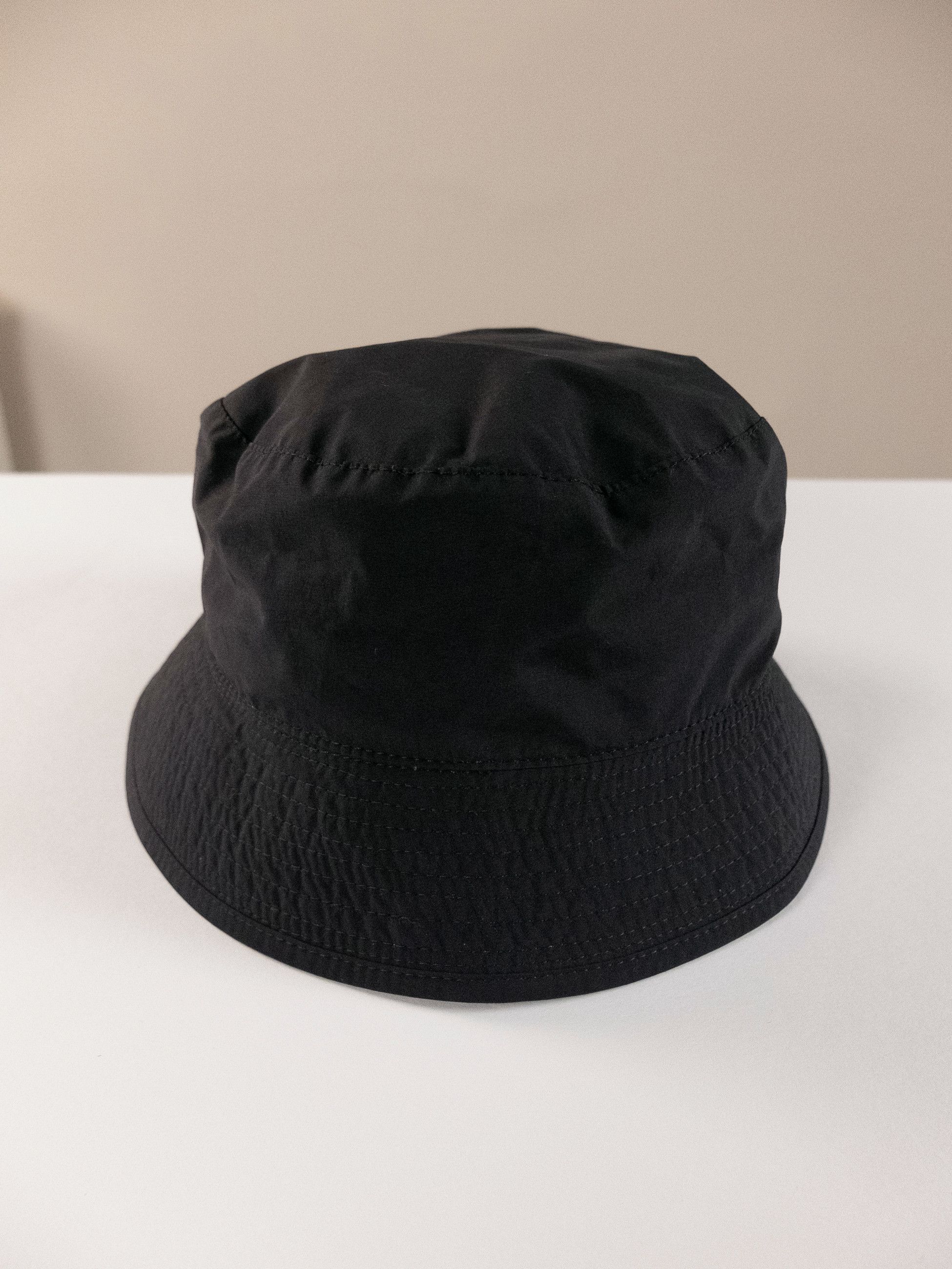 Ermenegildo Zegna ERMENEGILDO ZEGNA black logo embroidered nylon bucket hat Size ONE SIZE - 3 Thumbnail