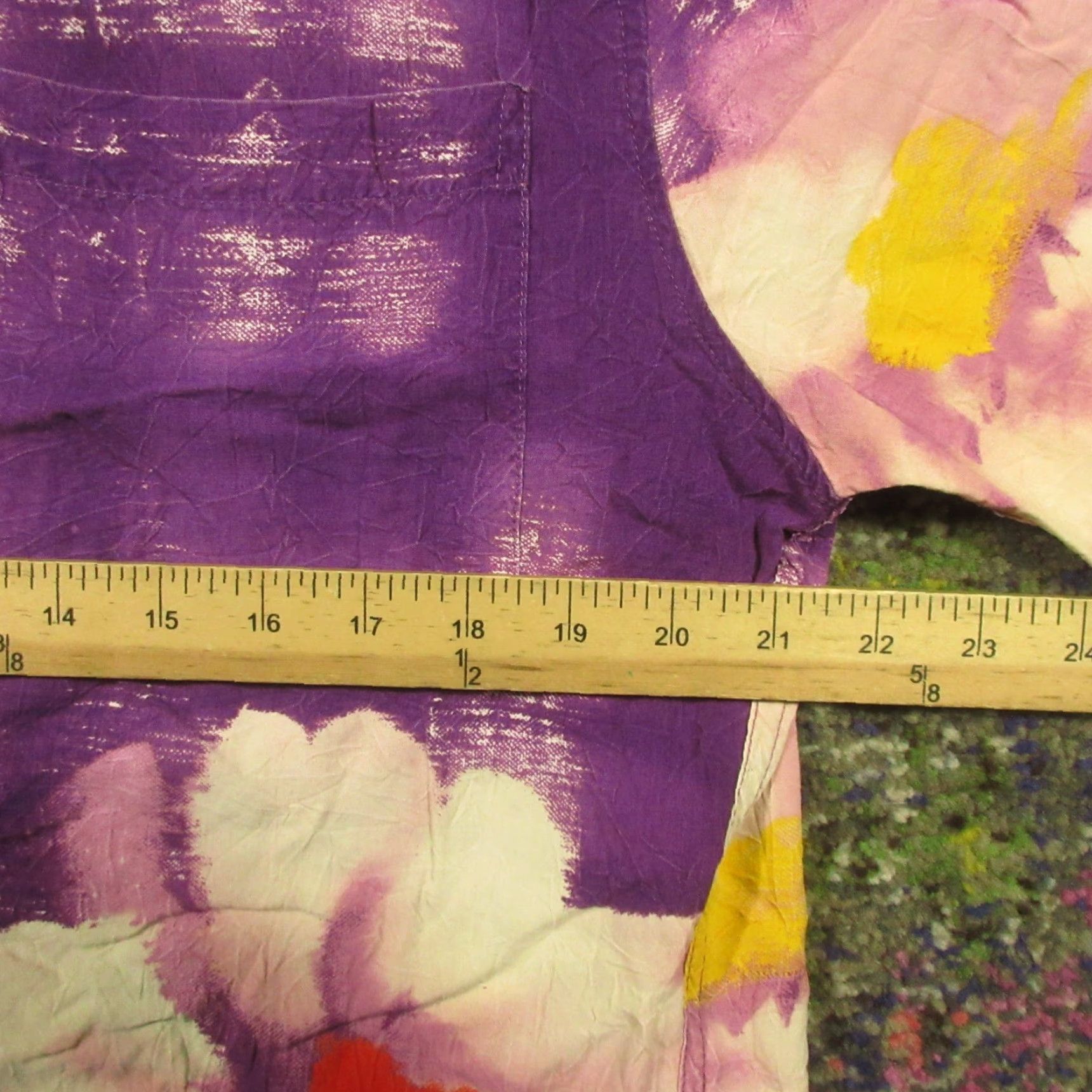 Jams World VINTAGE Jams World Shirt Button-Up Men M Purple Passion Abstract Floral USA EUC Size US M / EU 48-50 / 2 - 6 Thumbnail