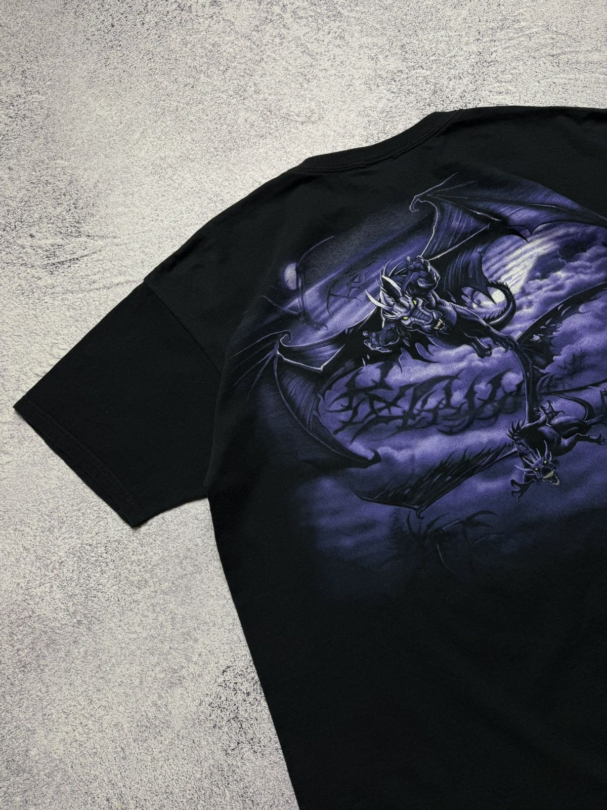 Liquid Blue Vintage 2002 Liquid Blue Dragon T-shirt Cartoon Crazy Tee Size US XXL / EU 58 / 5 - 11 Thumbnail