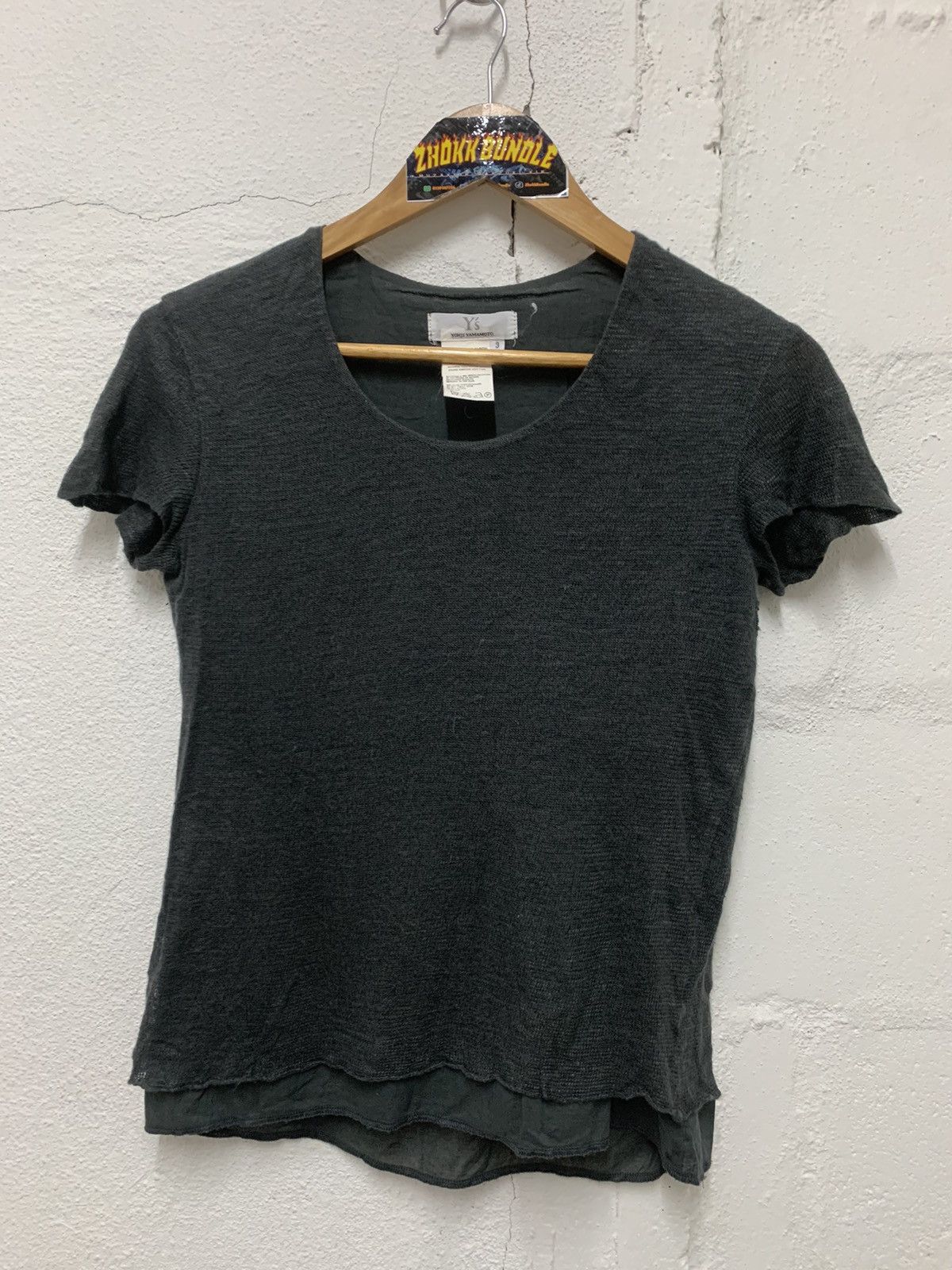 Yohji Yamamoto Yohji Yamamoto Women Layered T-shirt Size XS / US 0-2 / IT 36-38 - 1 Thumbnail