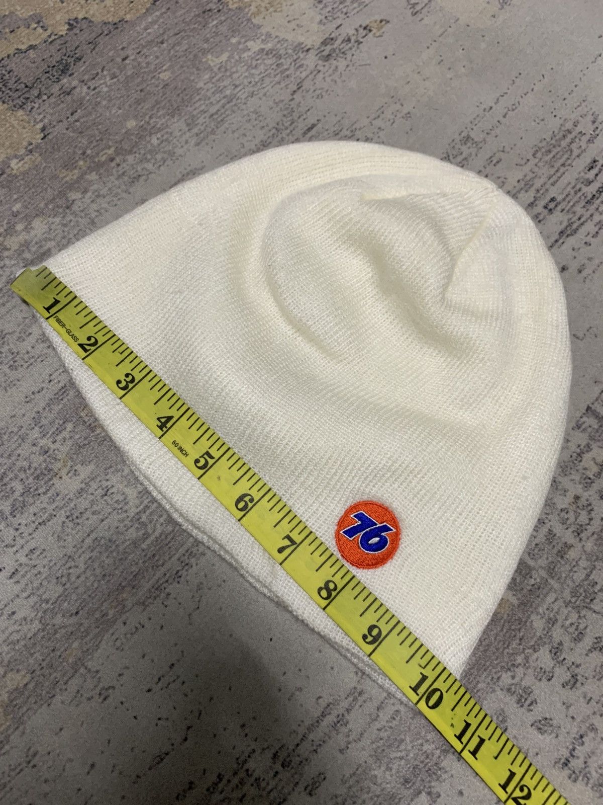 Japanese Brand Vintage 76 Lubricants White Beanie hat Size ONE SIZE - 3 Thumbnail