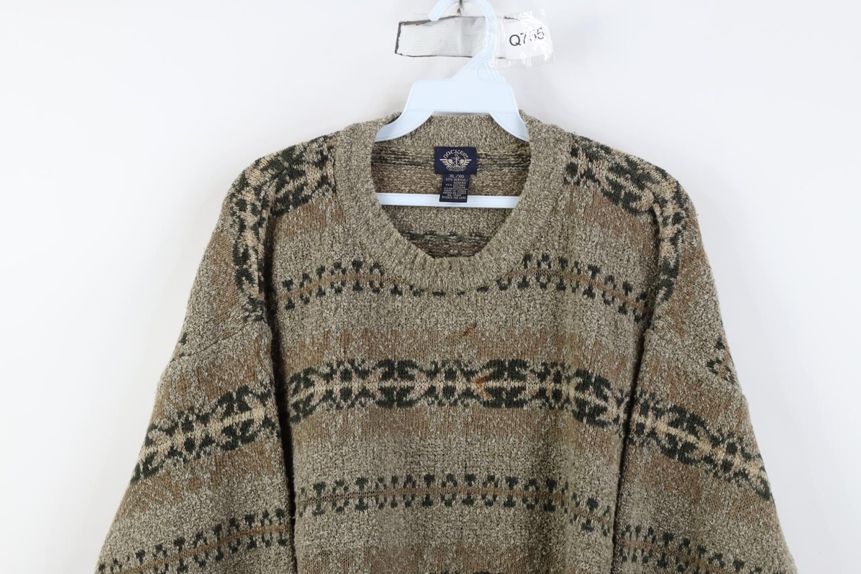 Vintage Vintage 90s Streetwear Southwestern Knit Crewneck Sweater Size US XL / EU 56 / 4 - 2 Thumbnail
