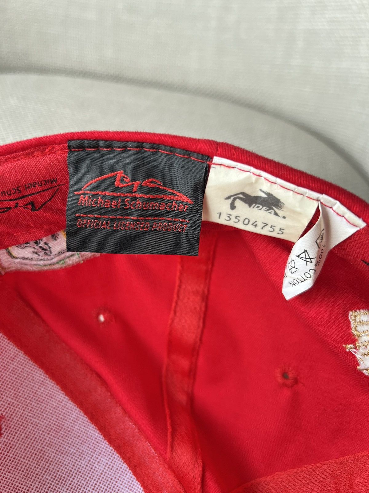 Ferrari Vintage Cap Ferrari Michael Schumacher 6x World Champion Size ONE SIZE - 10 Thumbnail