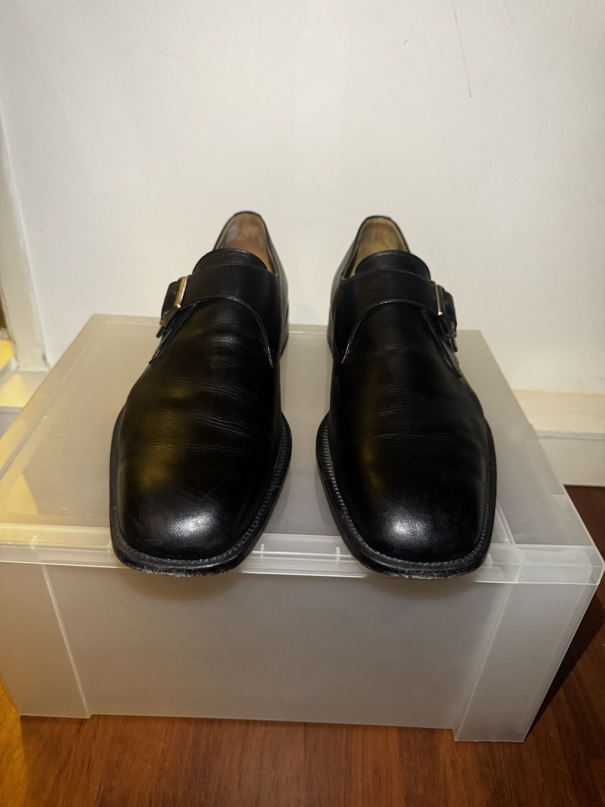 Yanko Design Yanko design leather monk strap shoes Size US 12 / EU 45 - 2 Thumbnail
