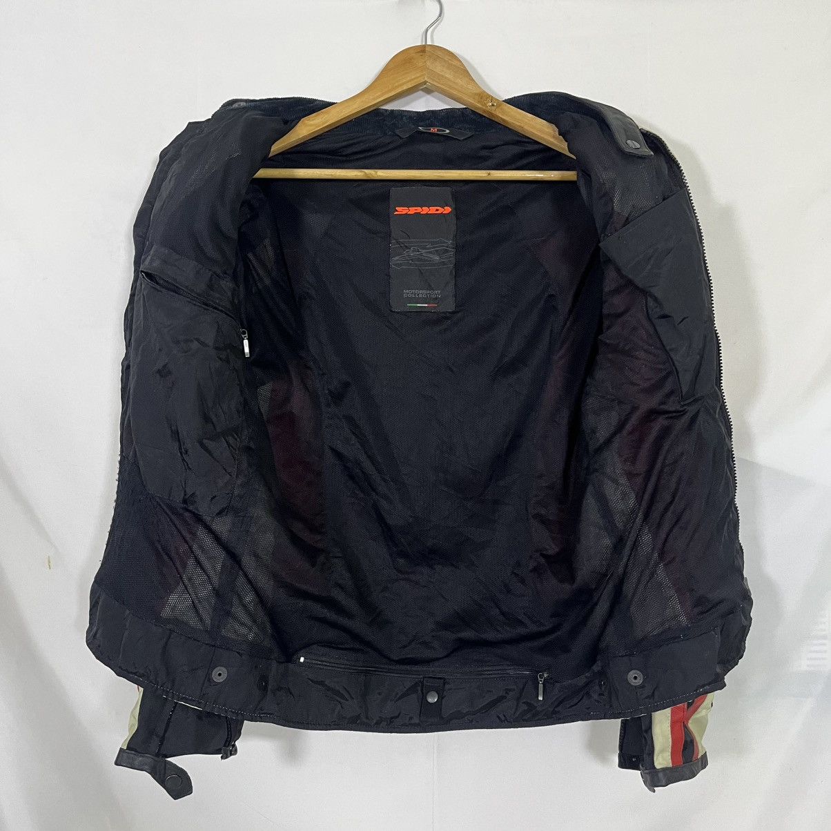 Vintage VINTAGE SPIDI LEATHER 77 HARDSHELL PAD PATCHES RACING JACKET Size US M / EU 48-50 / 2 - 6 Thumbnail