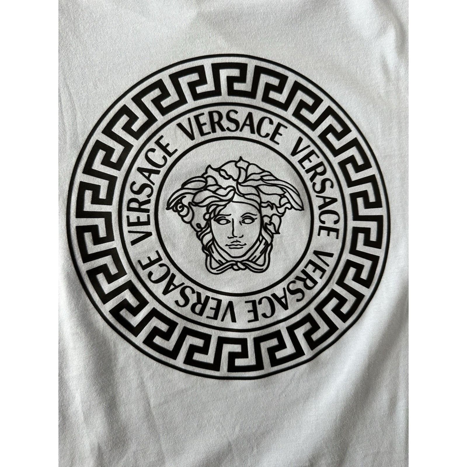 Versace Versace Medusa Print Light Blue Jersey T-Shirt L 1011861 Size US L / EU 52-54 / 3 - 6 Thumbnail