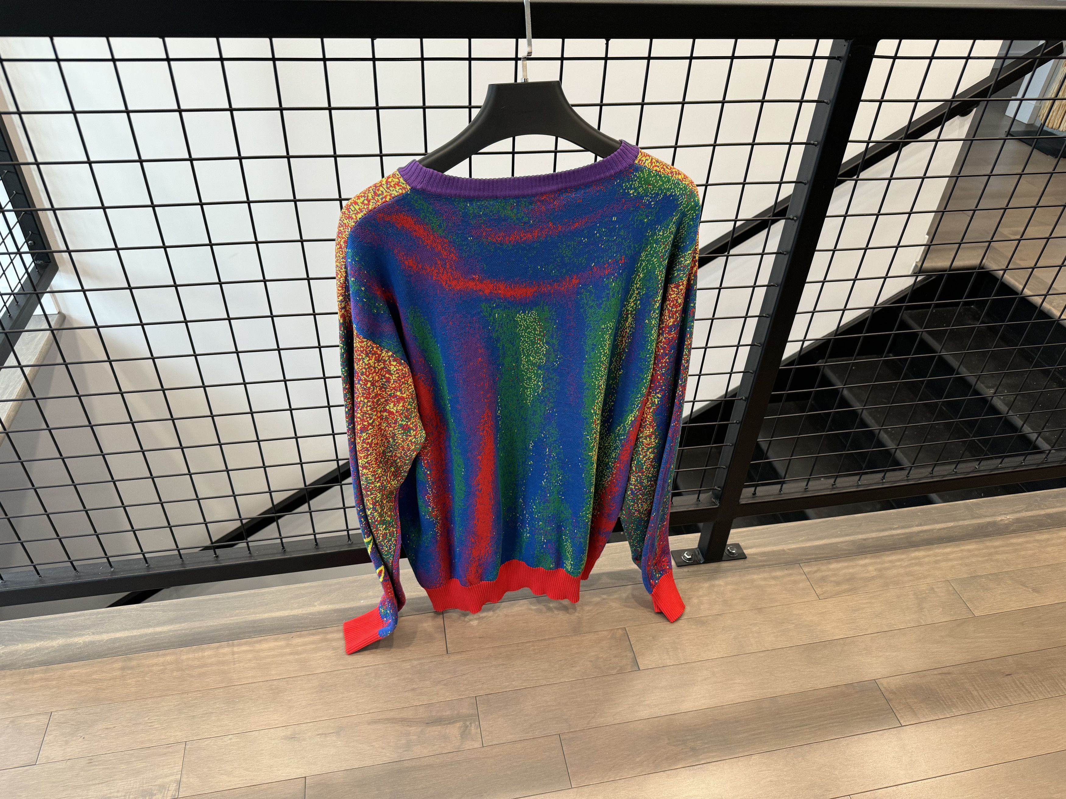 Louis Vuitton Louis Vuitton Multicolor Pullover Rainbow Sweater Size US XXL / EU 58 / 5 - 2 Thumbnail