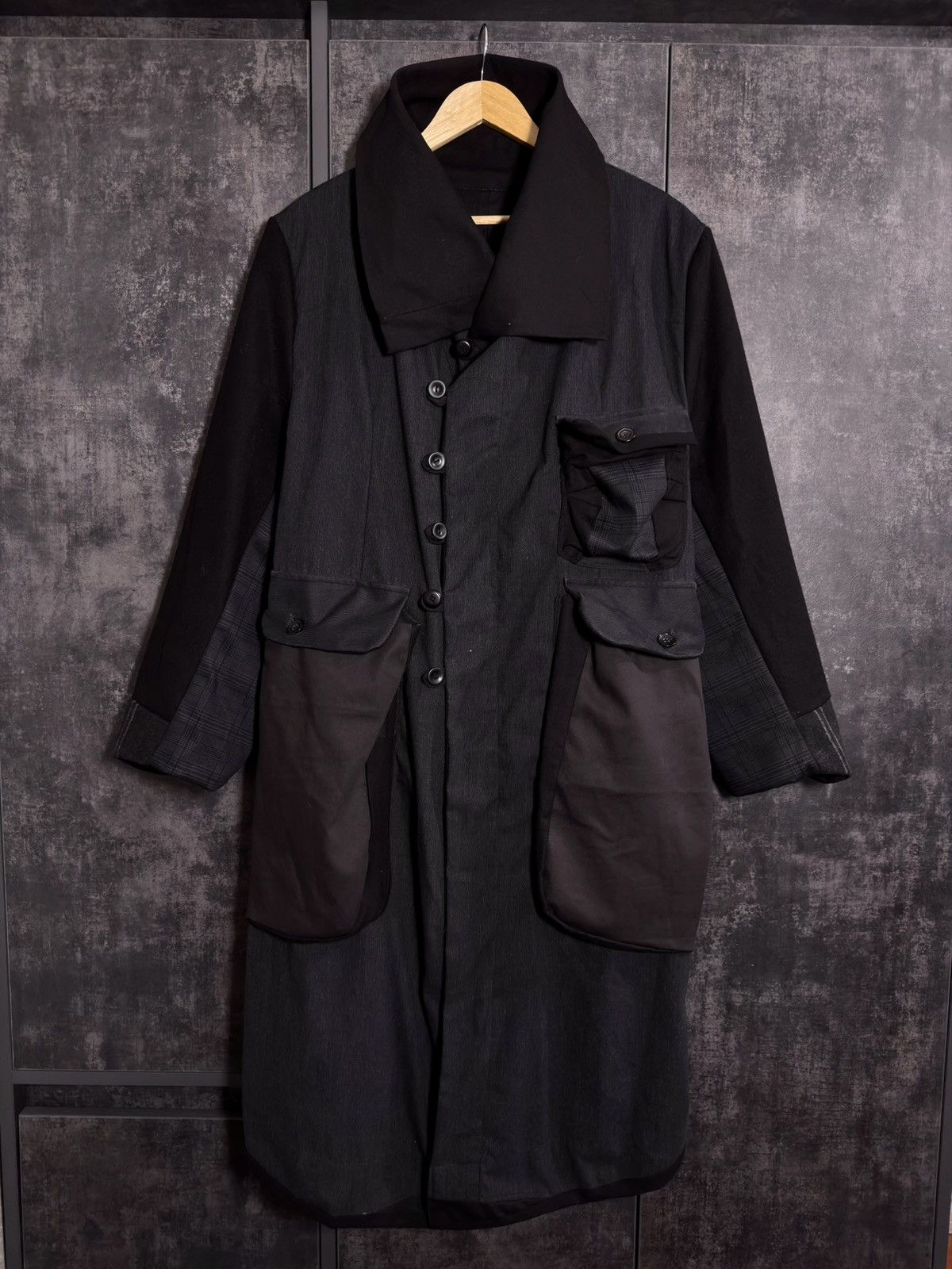Tornado Mart Archive Tornado Mart Rebuild Coat Yohji Junya Miyake Acronym Size US L / EU 52-54 / 3 - 4 Thumbnail