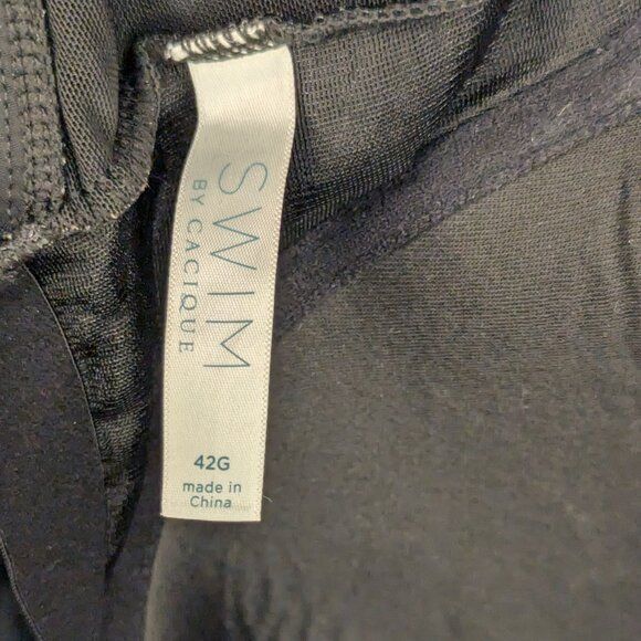 Other Plus Black and Pink Colorblock Tankini Top Bra Fit Size 3XL / US 20-22 - 4 Thumbnail