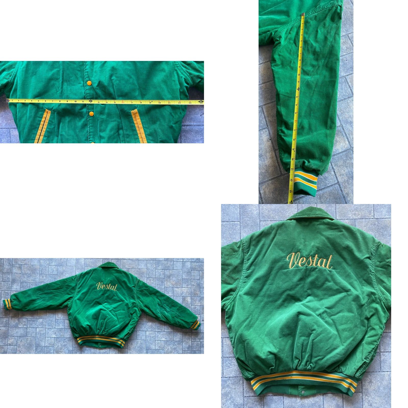 Vintage VINTAGE Rennoc Corduroy Jacket Coat Green Men’s Large L Regular Embroidered Coat Vintage Rennoc Green Corduroy Embroidered Men’s Large LV? Size US L / EU 52-54 / 3 - 9 Thumbnail