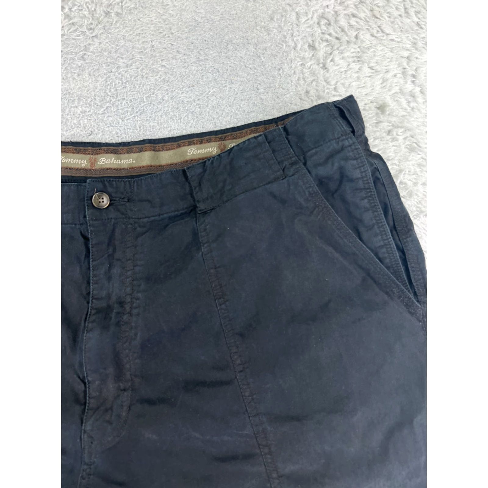 Tommy Bahama Tommy Bahama Shorts Men 40 Black Tencel Cotton Blend Chino Beach Resort Size US 40 / EU 56 - 5 Thumbnail