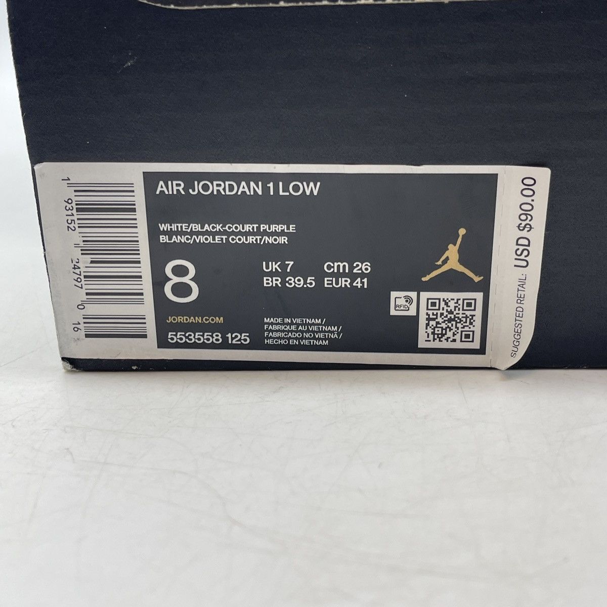 Jordan Brand Air Jordan 1 low court purple Size US 8 / EU 41 - 9 Thumbnail