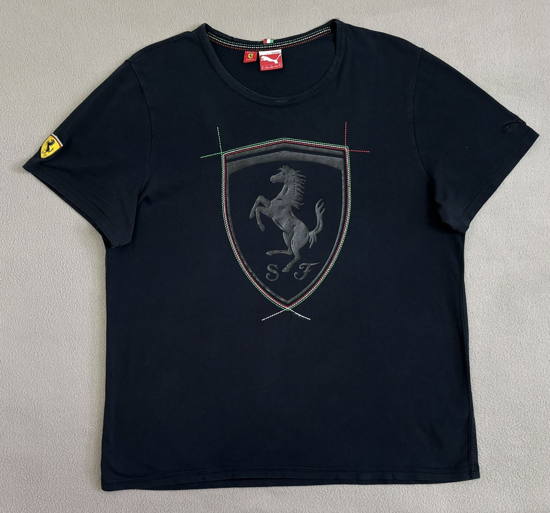 Ferrari × Puma Puma Ferrari Black T-Shirt Big Logo Extra Large Size US XL / EU 56 / 4 - 5 Thumbnail