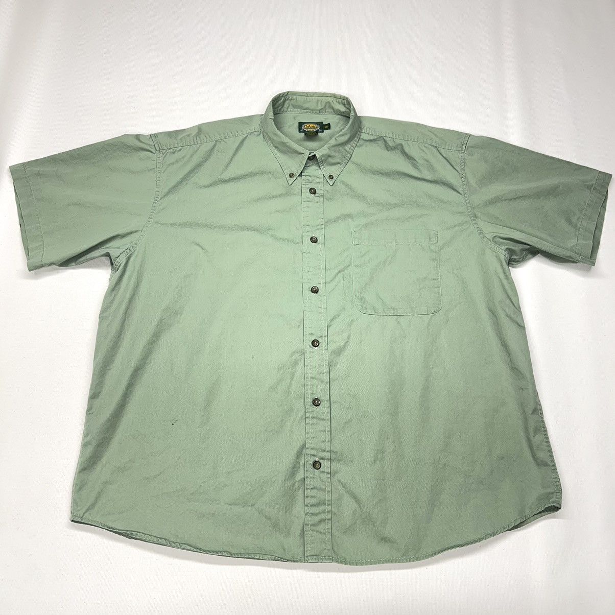 Cabelas Cabelas Button Down Shirt Green Short Sleeve Outdoor Gear Size US XXL / EU 58 / 5 - 1 Thumbnail