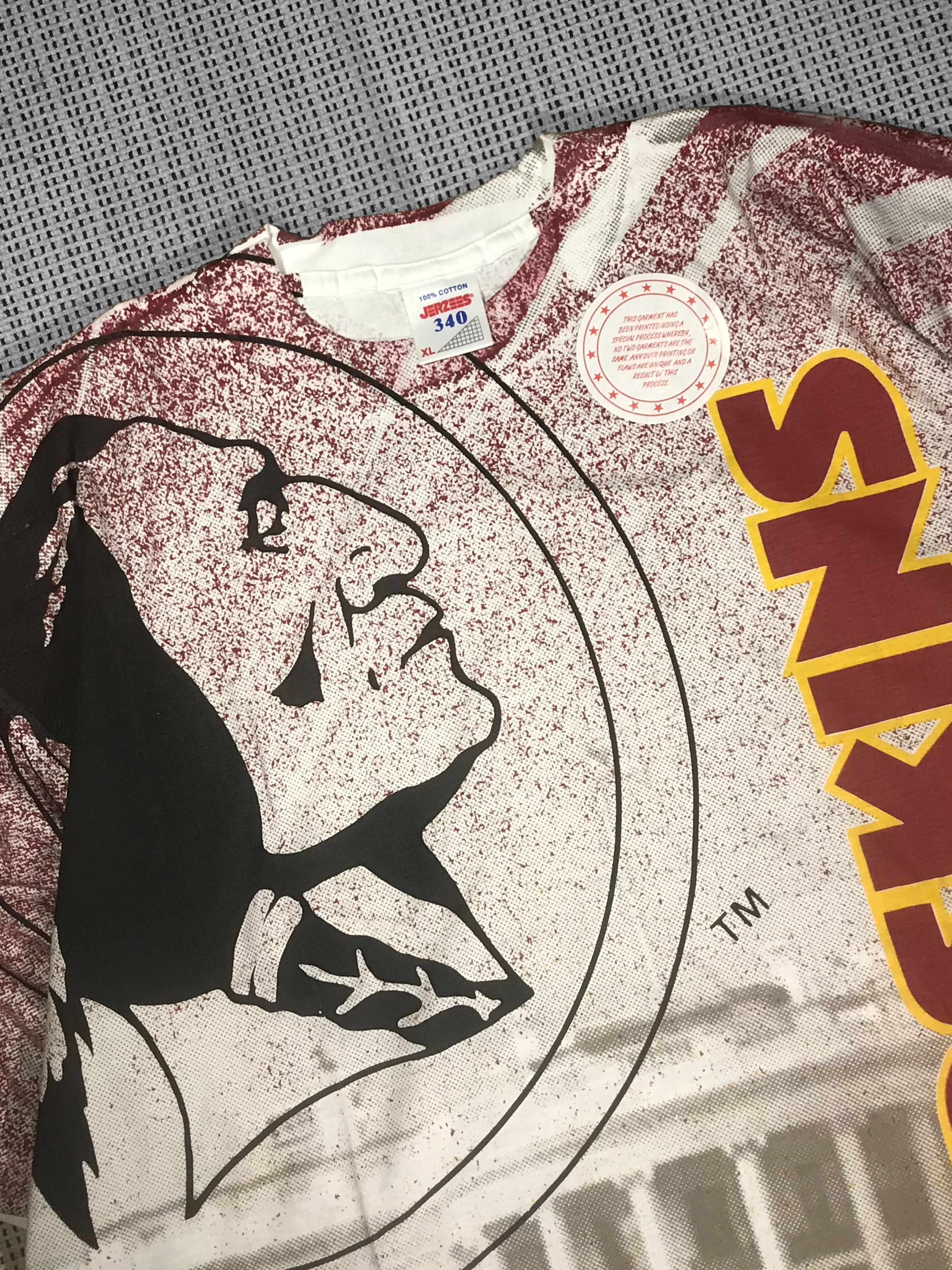 NFL × Vintage 93' Redskins AOP vintage T-shirt (XL) Size US XL / EU 56 / 4 - 2 Thumbnail
