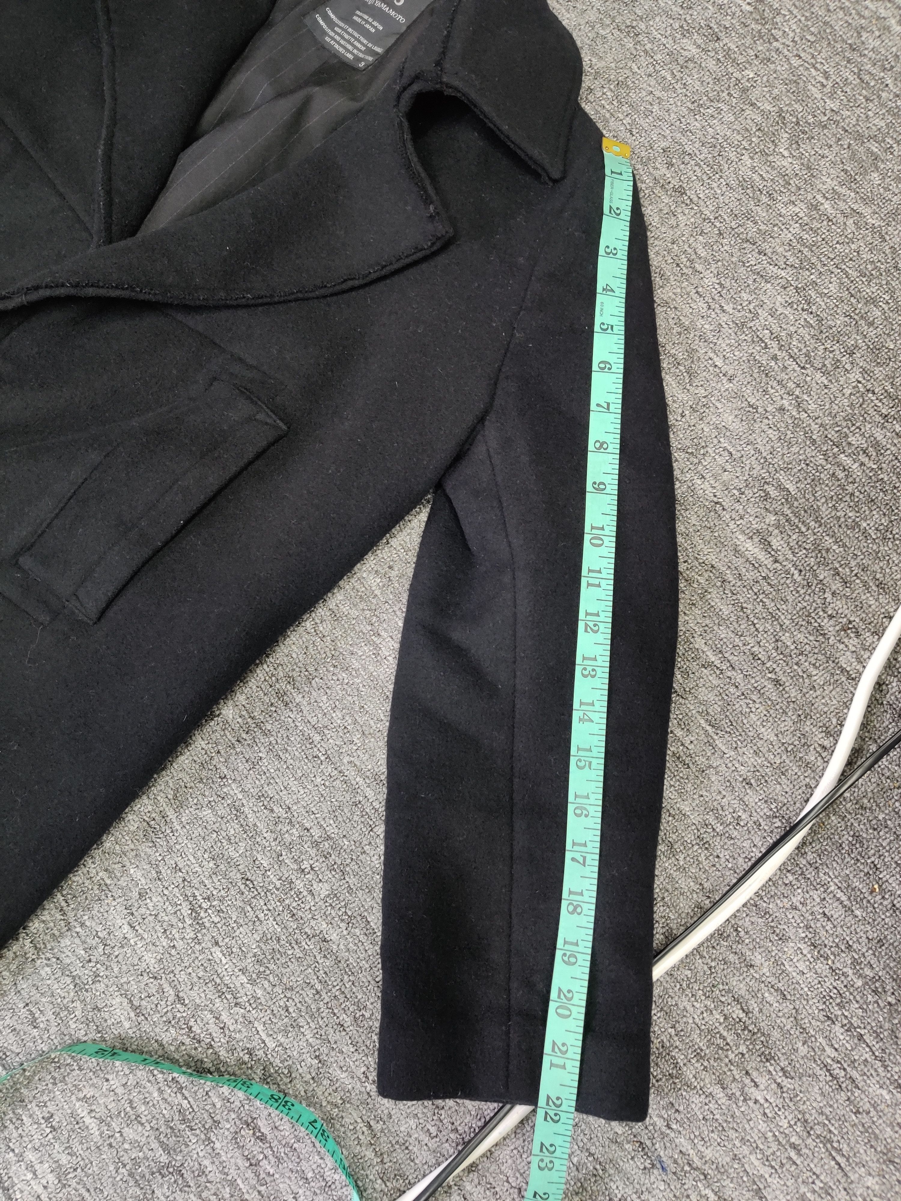 Yohji Yamamoto Nice ❗ Vintage Y's Yohji Yamamoto Wool French Coat Jacket Size US L / EU 52-54 / 3 - 17 Thumbnail