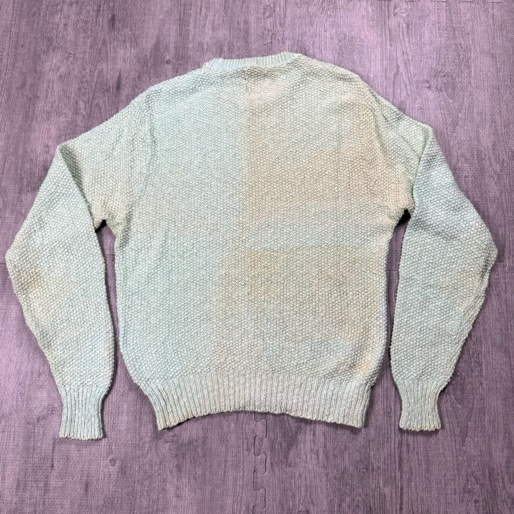 Vintage Vintage Nick Danger Chunky Knit Cotton Sweater Men's Green Turtleneck Pullover All Seasons SZ M Size US M / EU 48-50 / 2 - 7 Thumbnail