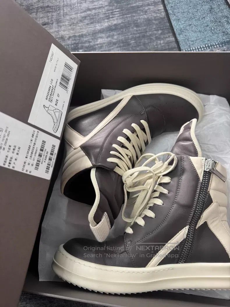 Rick Owens Rick Owens Main Line Black and Grey Inverted Triangle Size US 5 / EU 37 - 9 Thumbnail