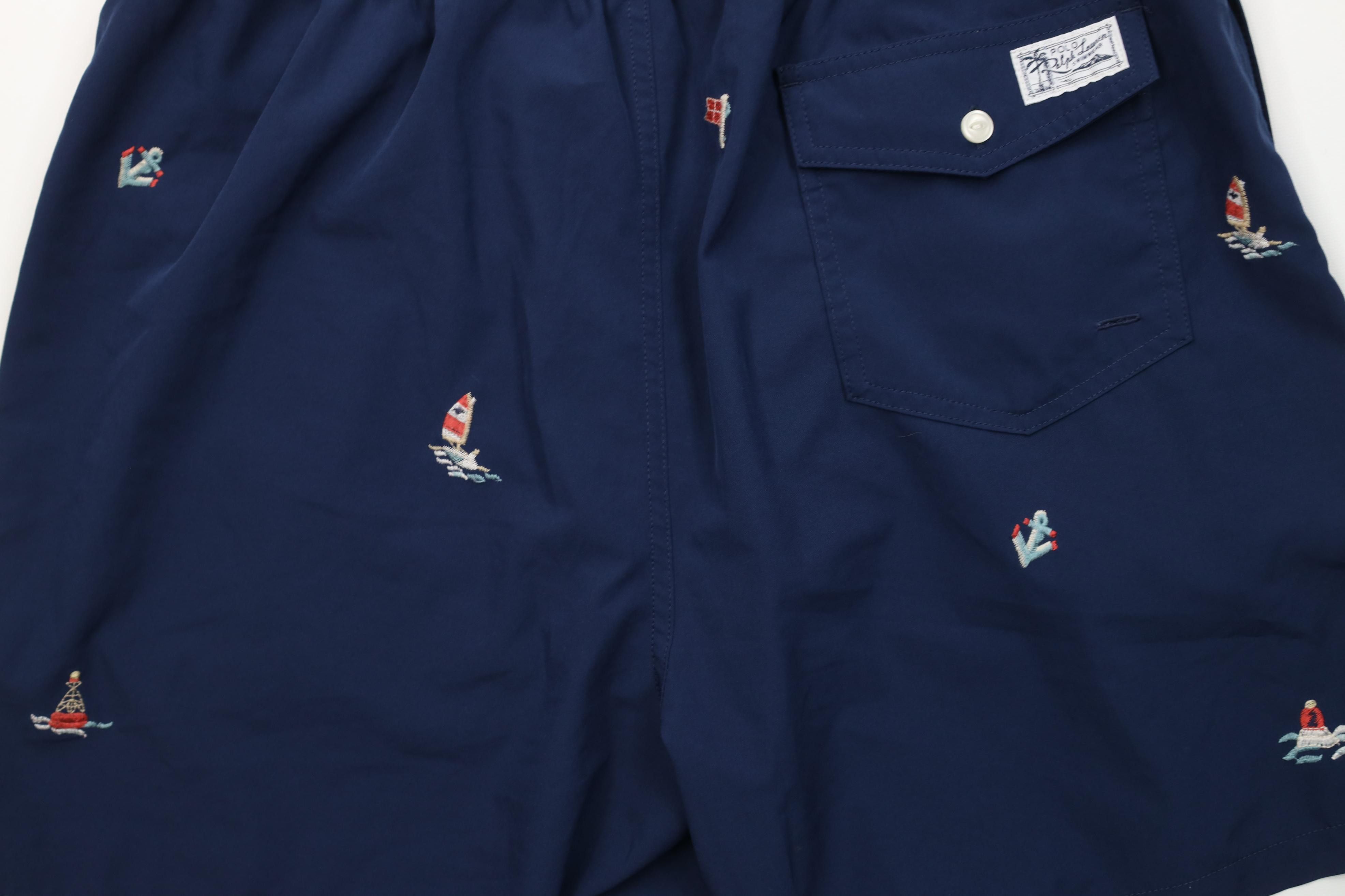 Polo Ralph Lauren Vintage Y2K Ralph Lauren Buoy All Over Print Lined Shorts Size US 34 / EU 50 - 11 Thumbnail