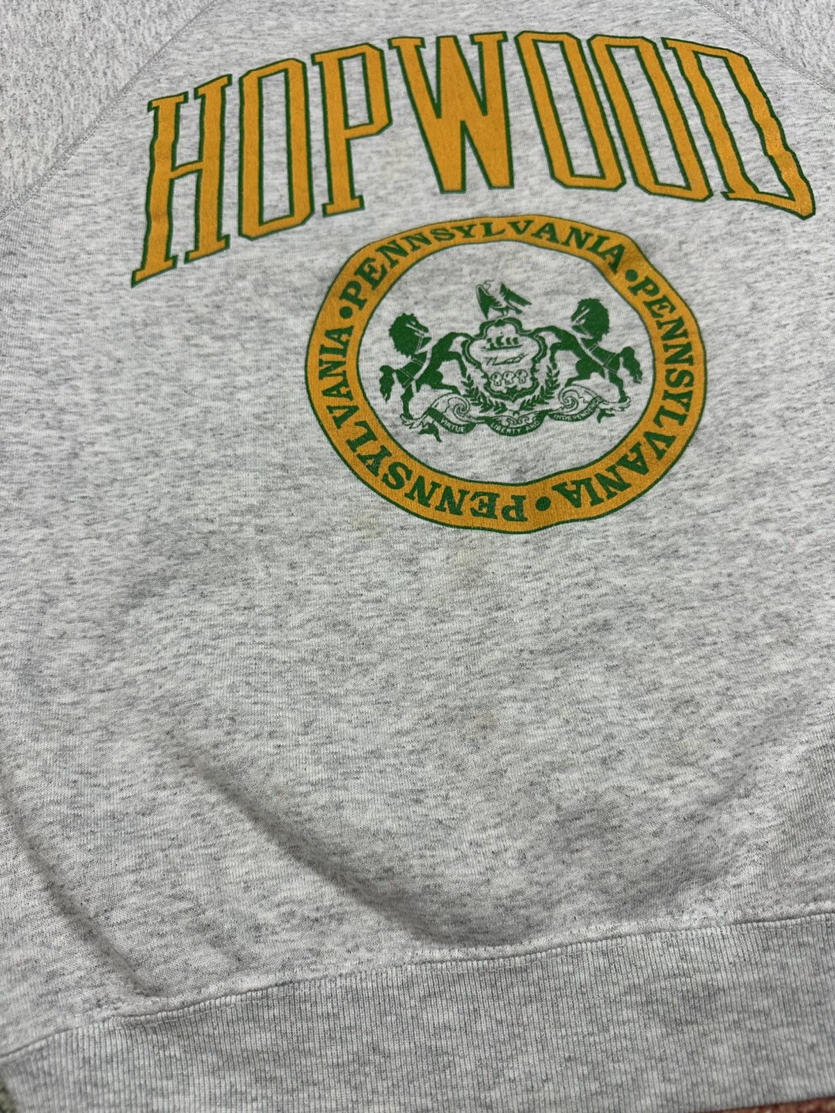 Other Vintage HOPWOOD Pennsylvania Raglan Crewneck Sweatshirt 80s Size US L / EU 52-54 / 3 - 10 Thumbnail