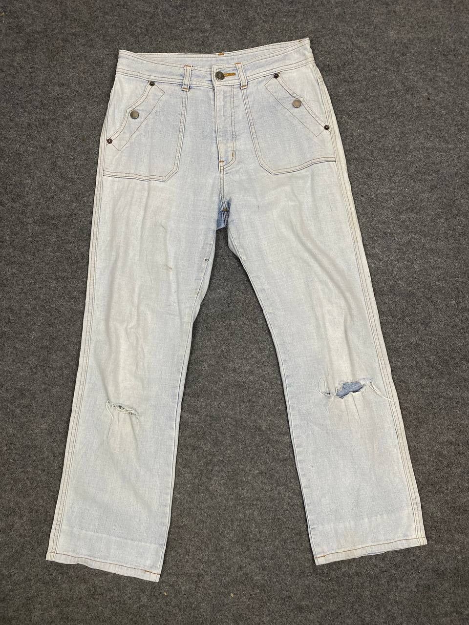 Japanese Brand vintage japanese brands distressed denim Size 29" - 1 Thumbnail